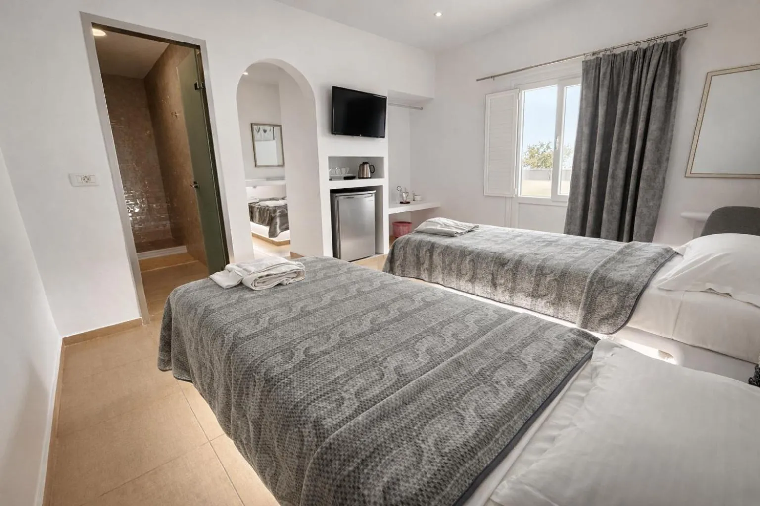 Bed in Babis Hotel
