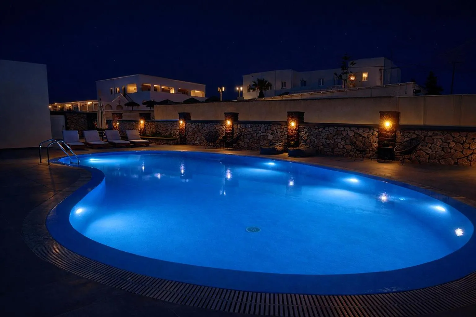 Pool view in Babis Hotel