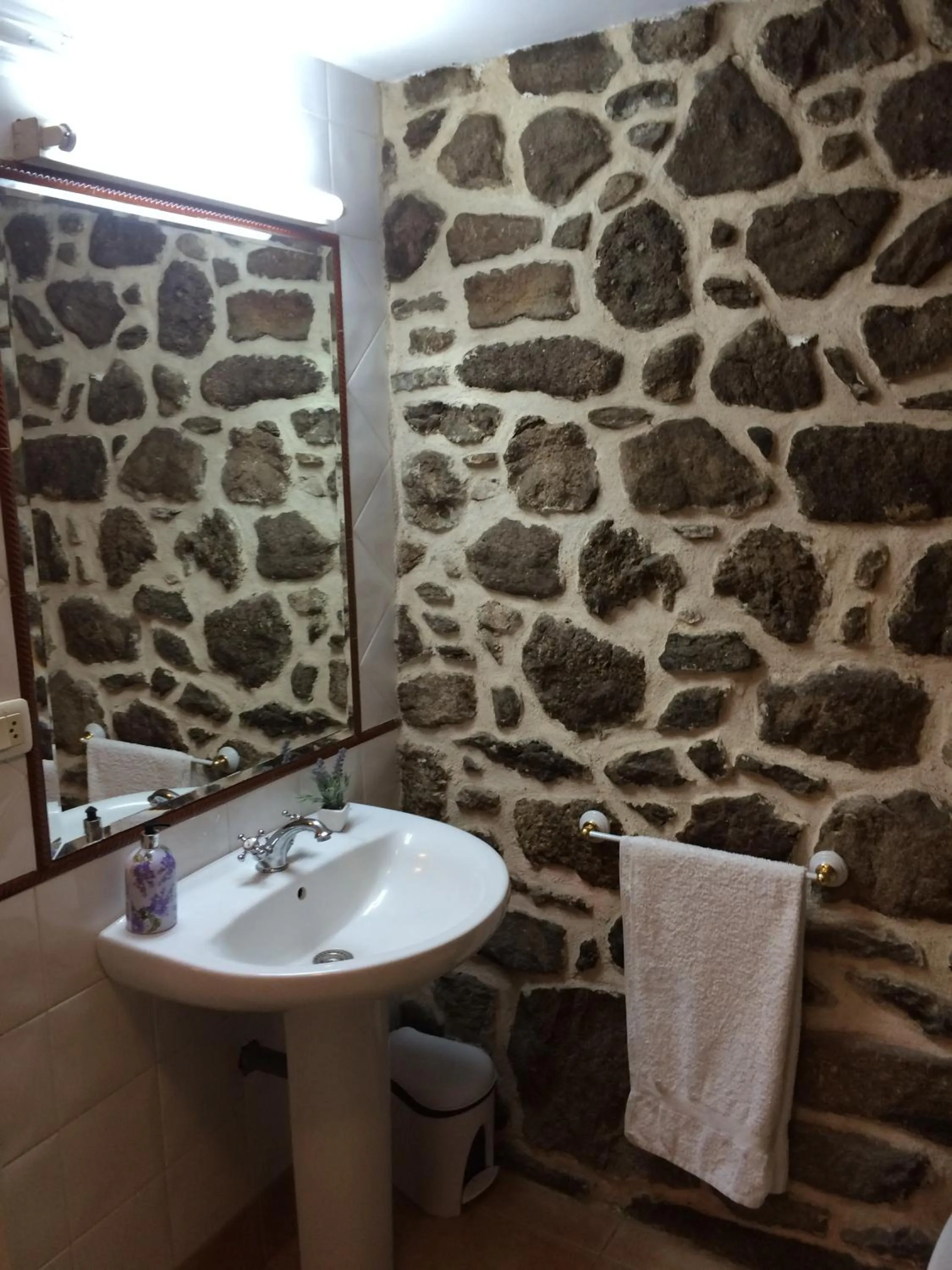 Bathroom in Pensión - Albergue de Logrosa