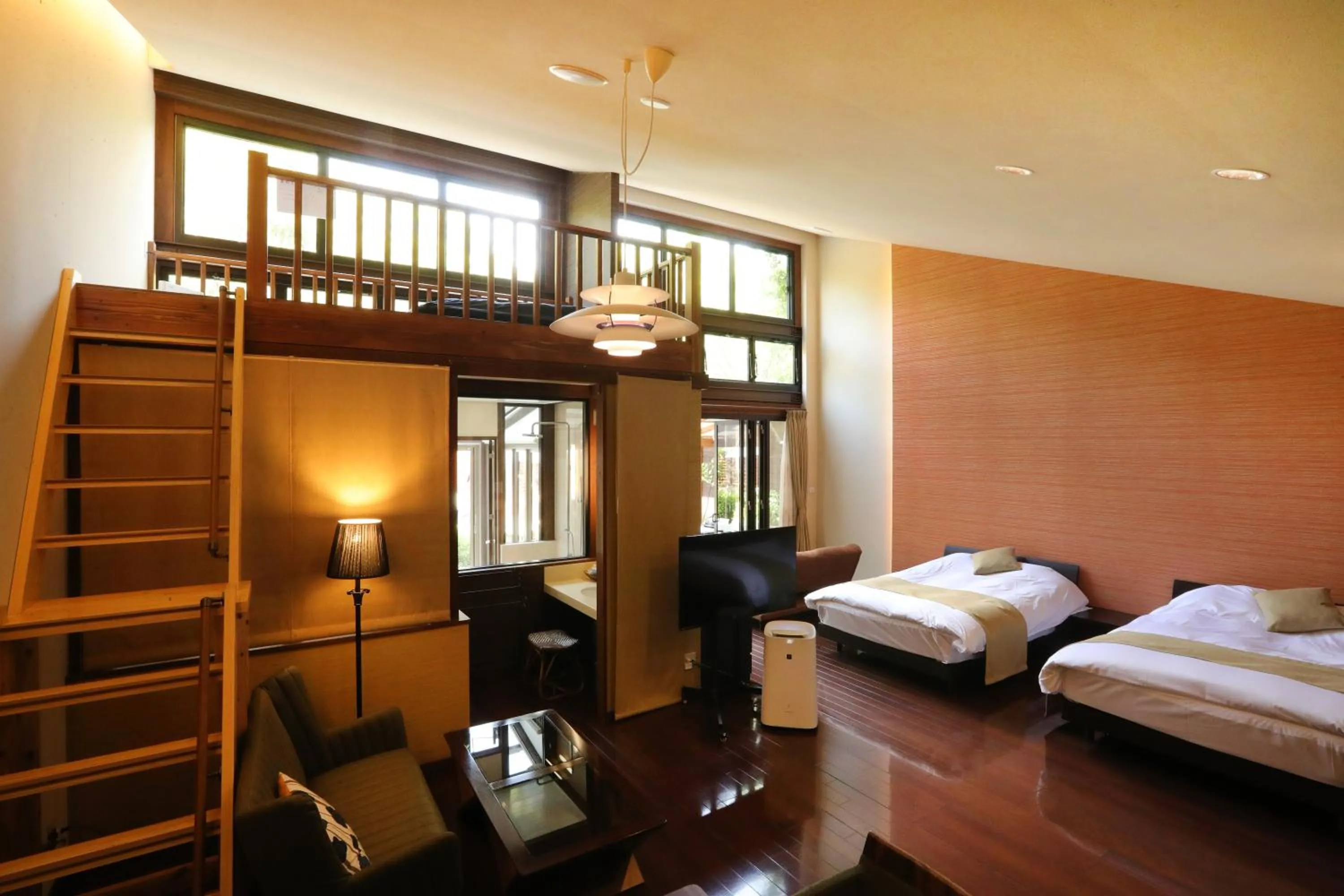 Photo of the whole room, Bed in Mori no Nanakusa