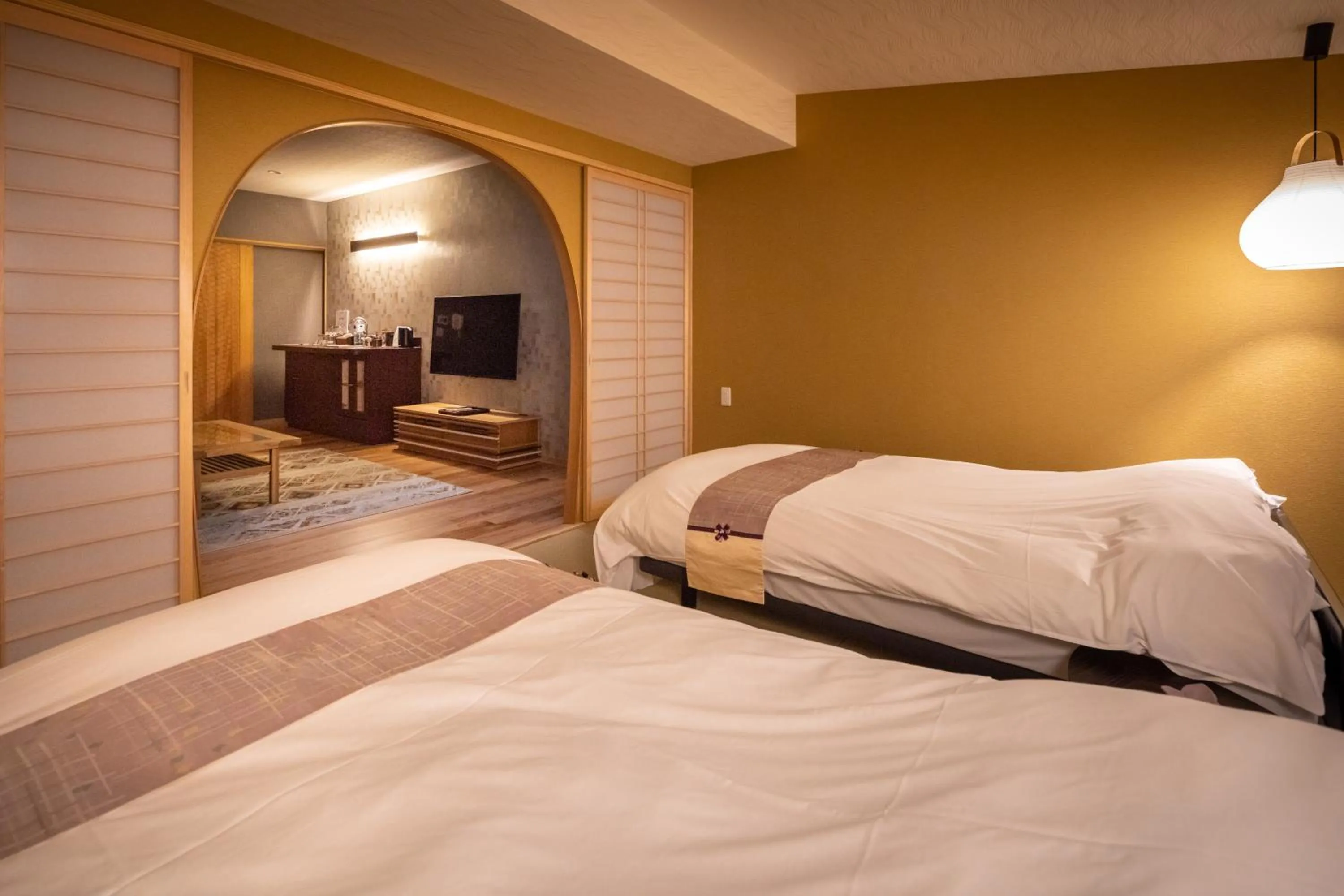 Bedroom, Bed in Mori no Nanakusa