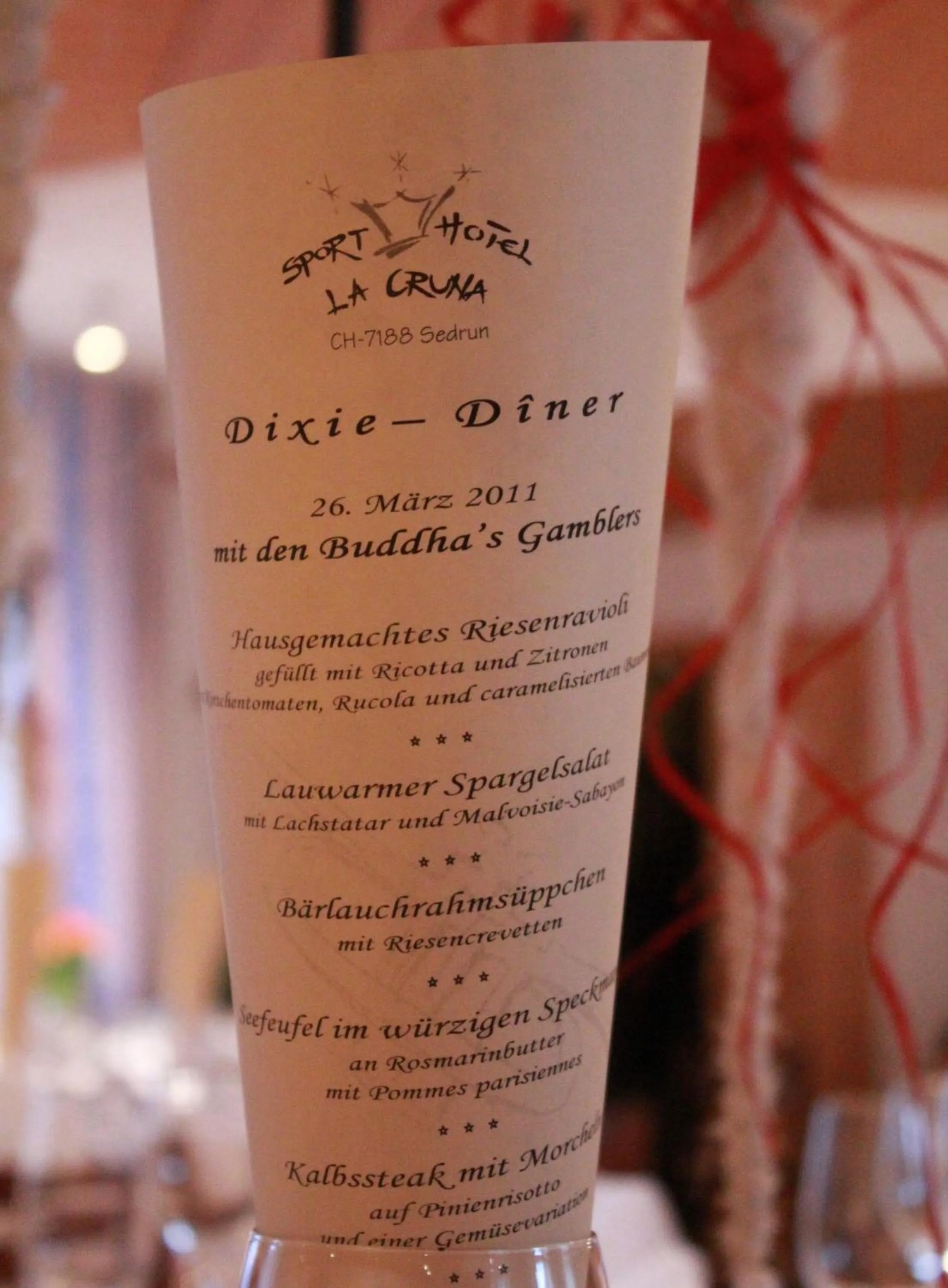 Food in Hotel La Cruna