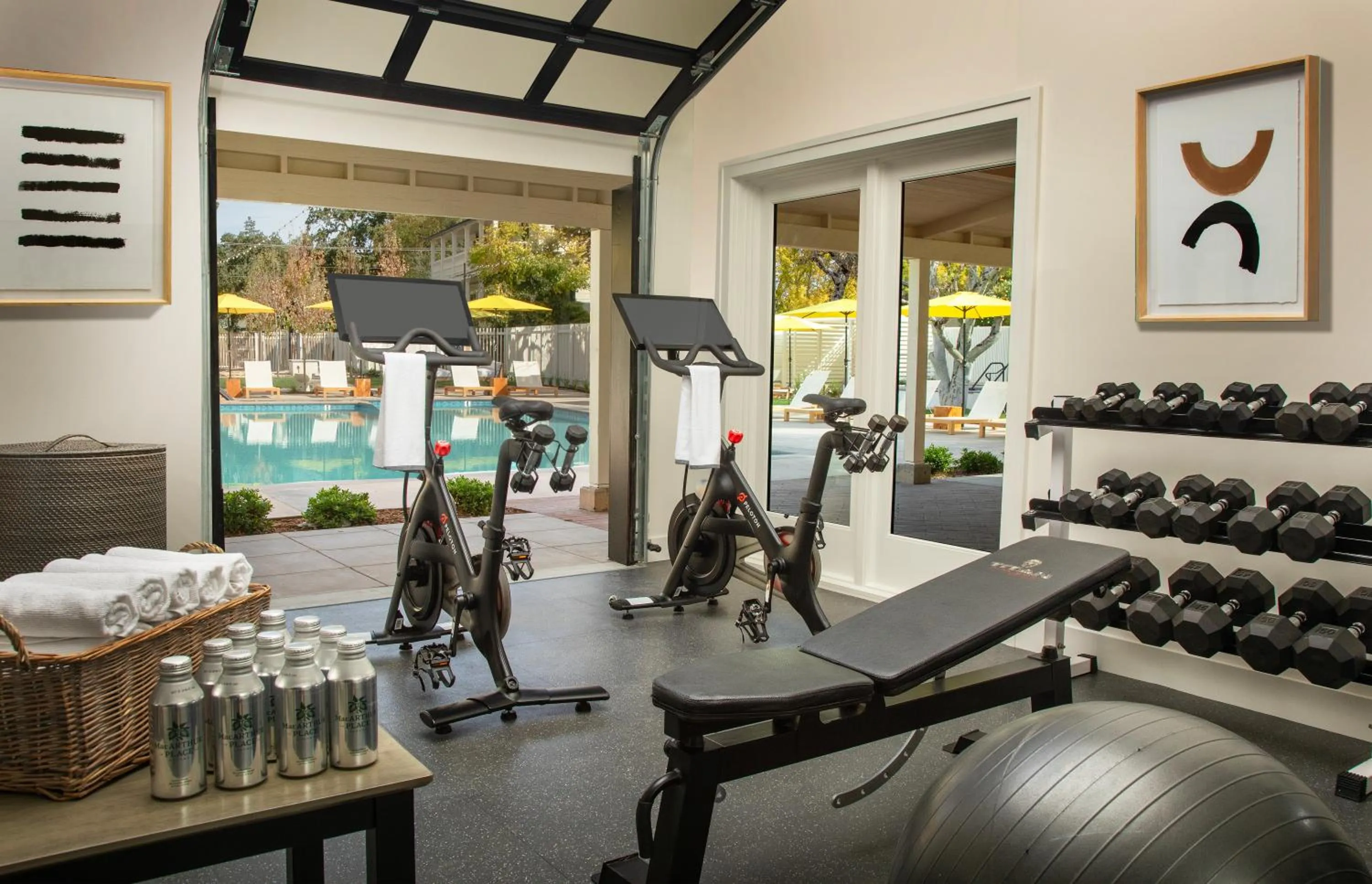 Fitness centre/facilities in MacArthur Place Inn & Spa