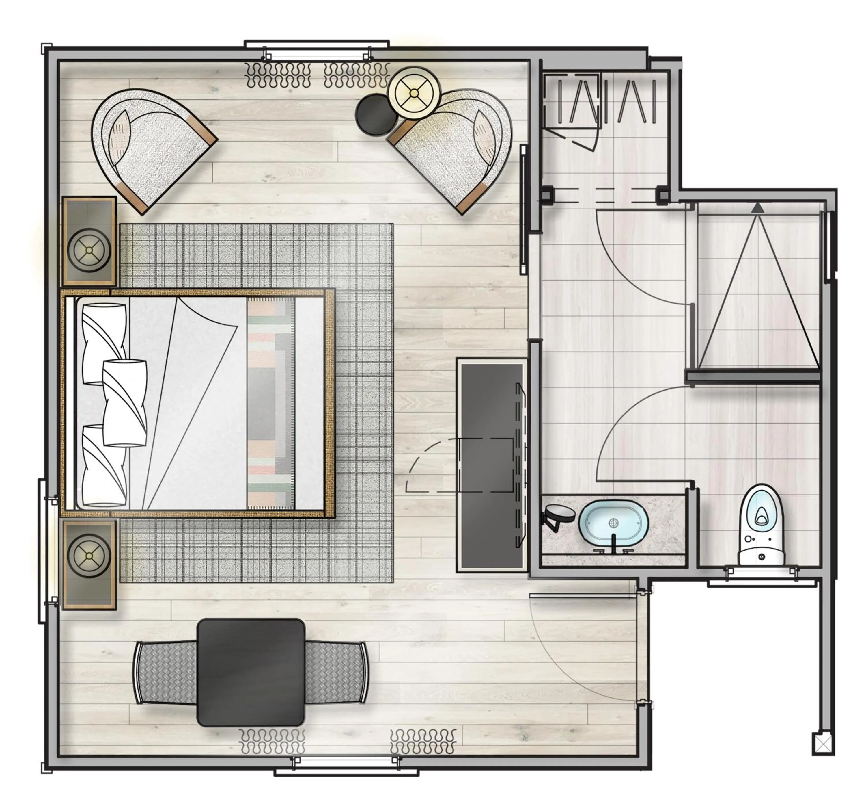Floor plan in MacArthur Place Inn & Spa