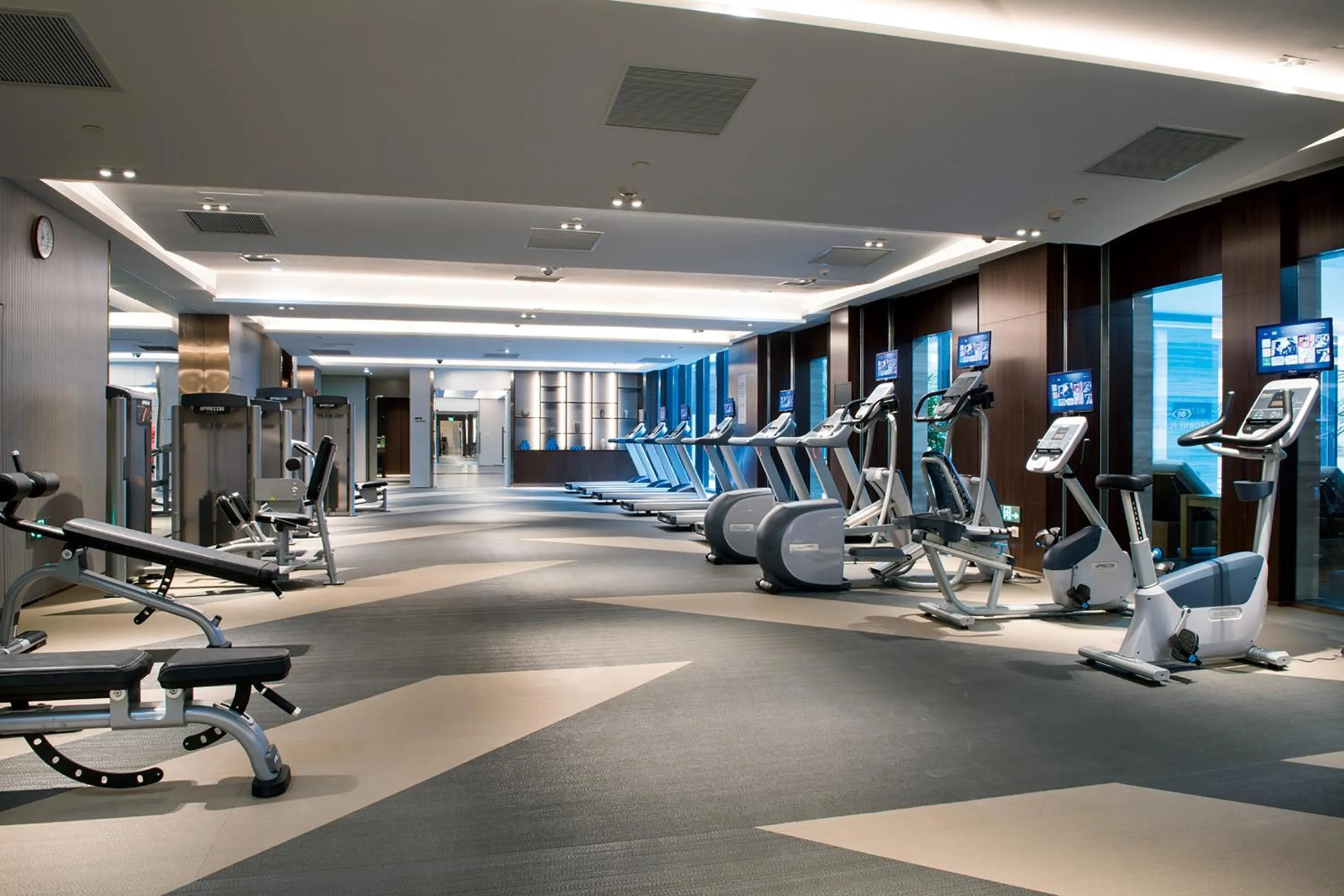 Fitness centre/facilities in Crowne Plaza Shanghai Pujiang by IHG