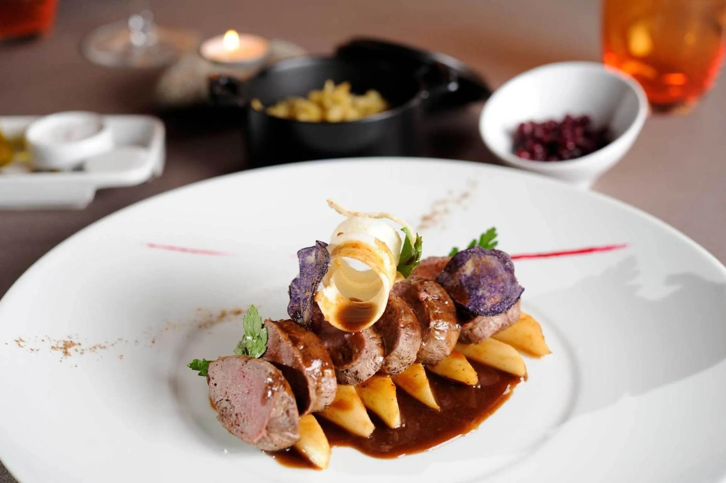 Food close-up in Les Jardins du Cèdre, Boutique hôtel & gastronomie