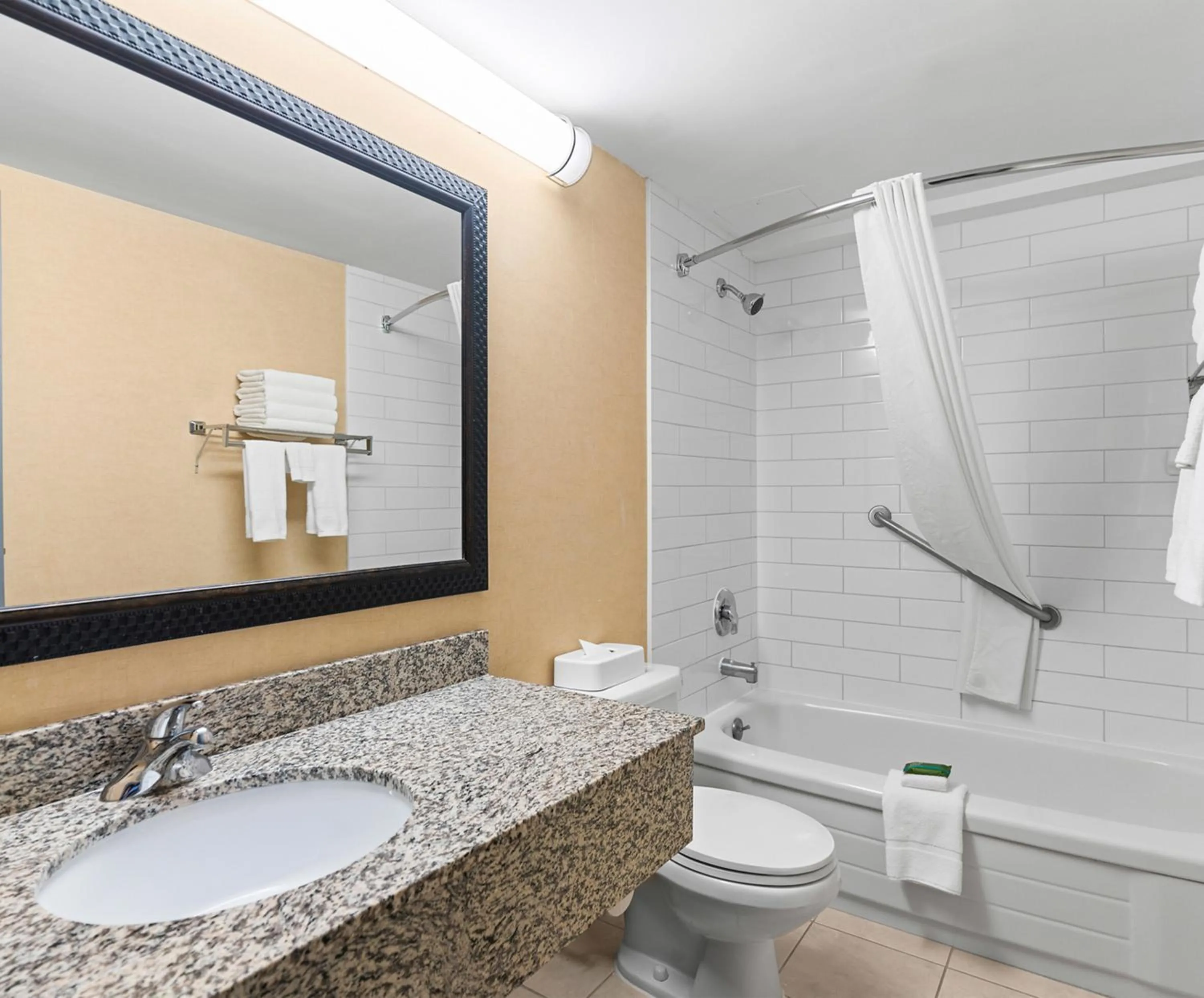 Bathroom in Travelodge Hotel by Wyndham Saskatoon