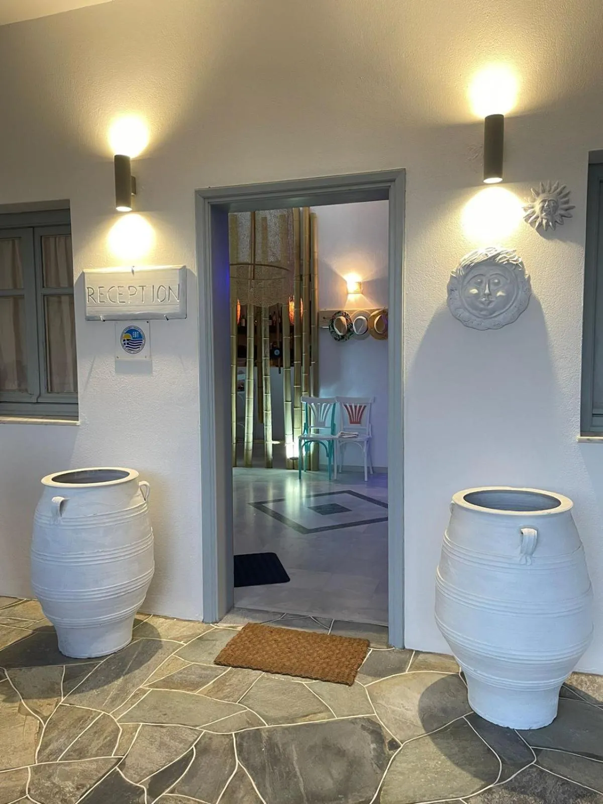 Lobby or reception in Aeolos Hotel