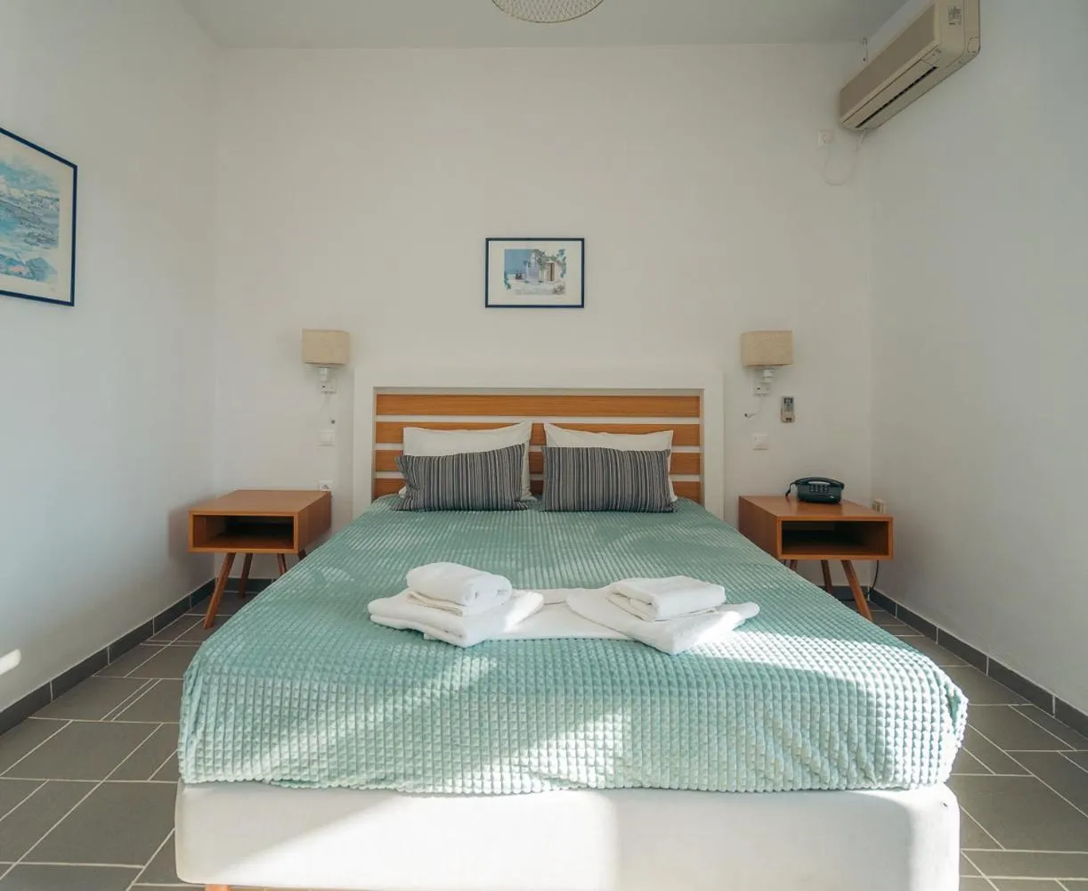 Bed in Aeolos Hotel