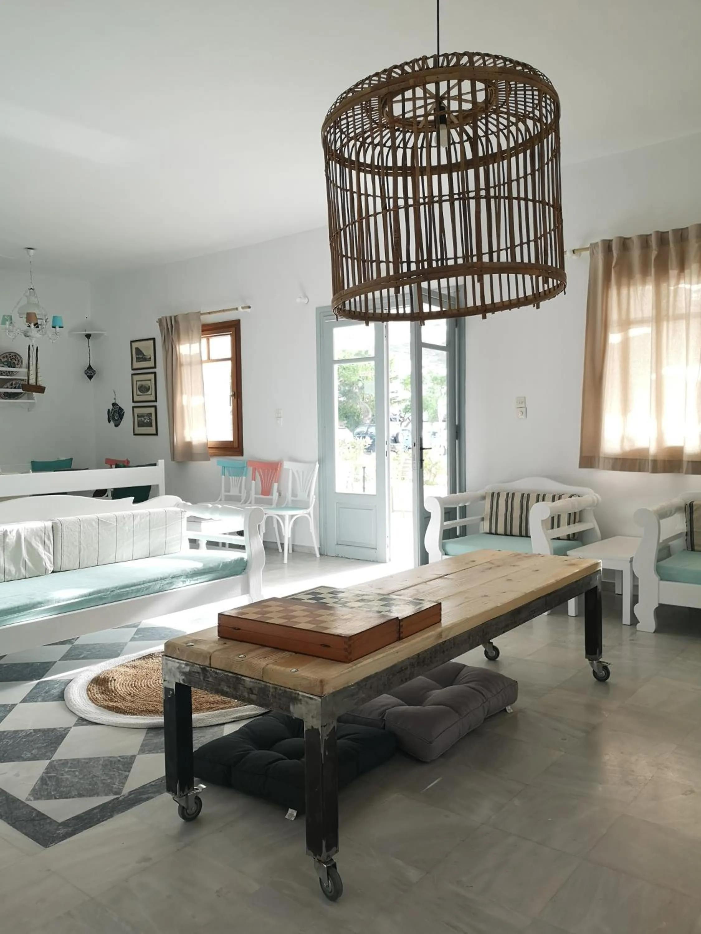 Seating area in Aeolos Hotel