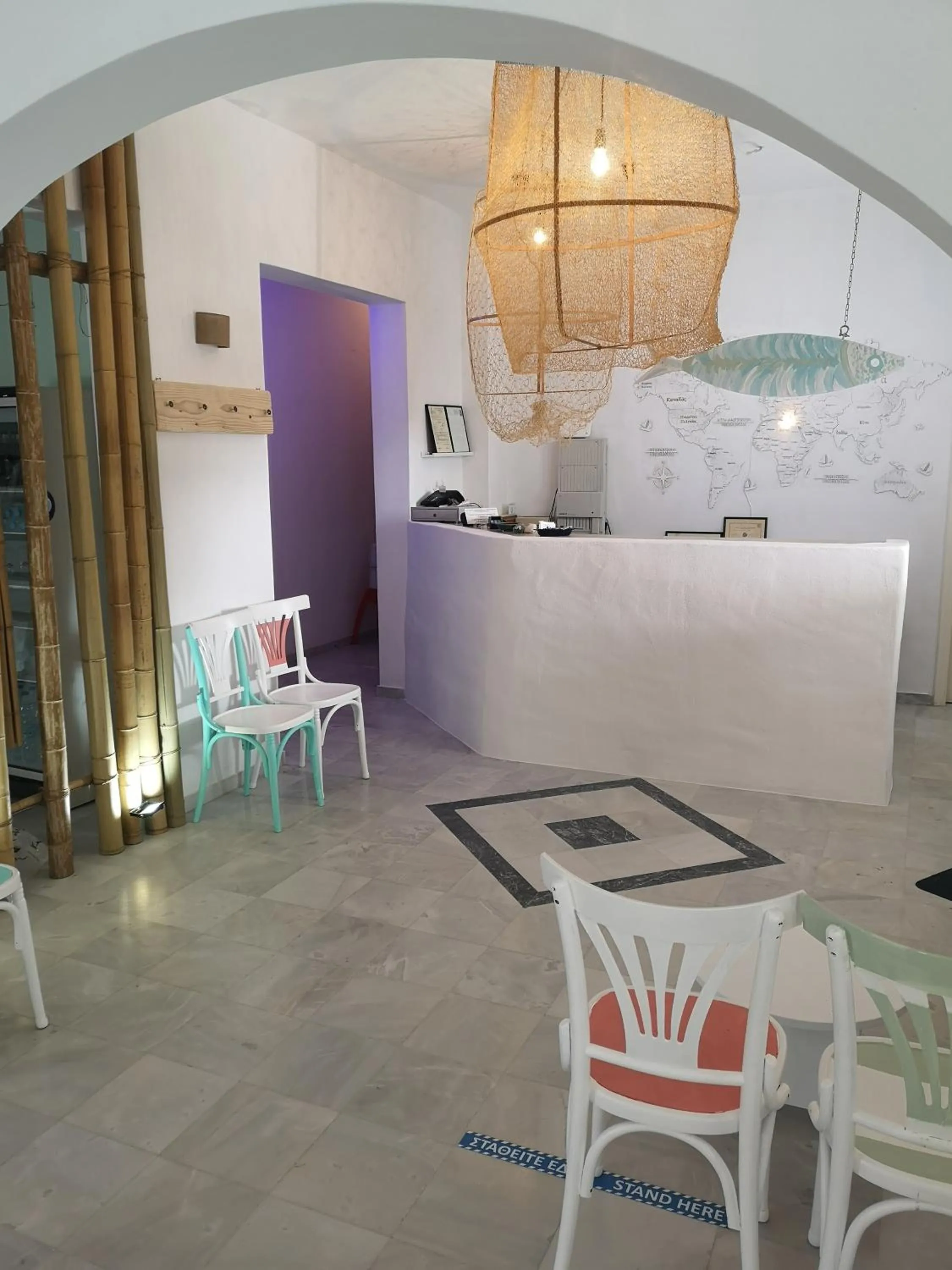 Lobby or reception in Aeolos Hotel