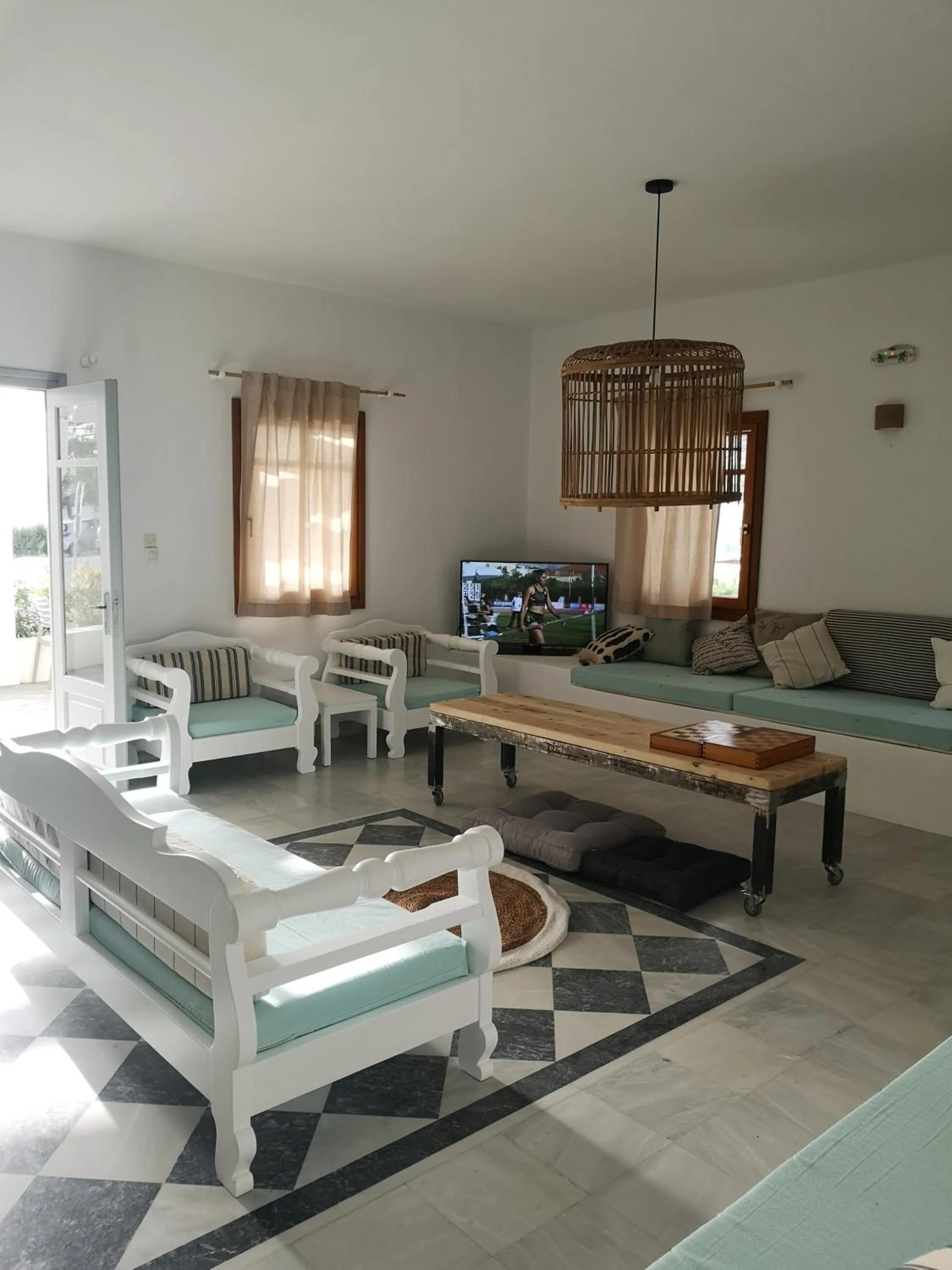 Seating area in Aeolos Hotel