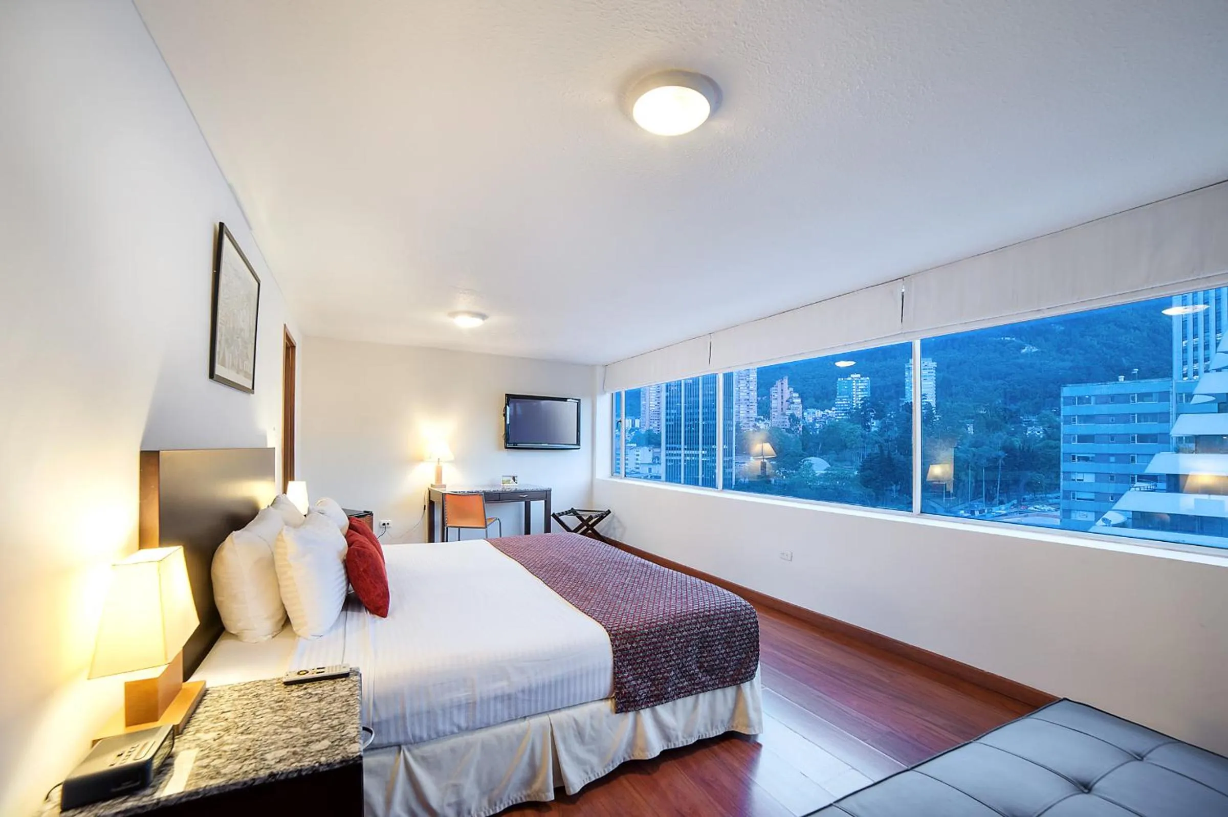 Decorative detail, Bed in Hotel Oceanía Bogotá Museo