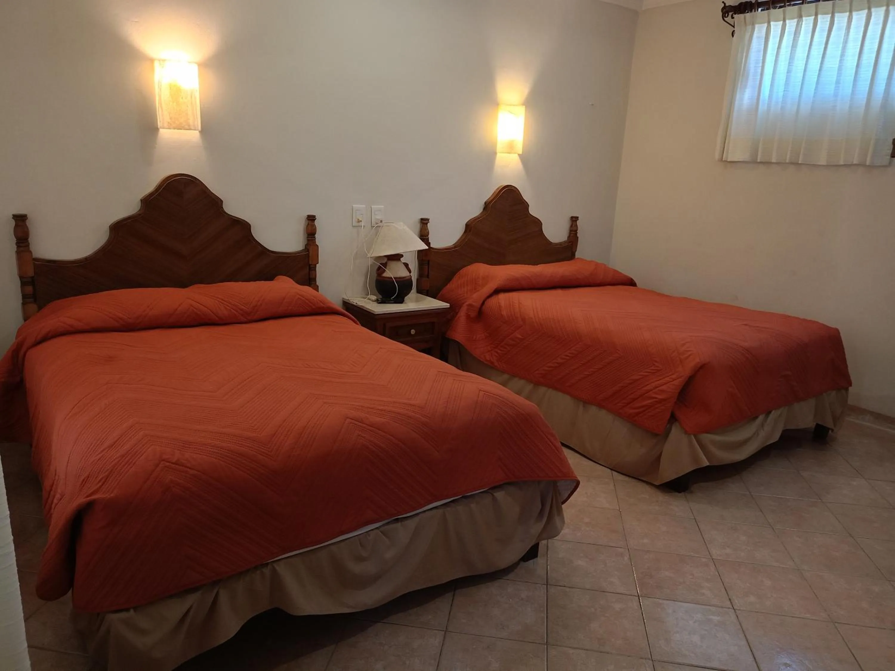 Bed in Hotel Cabanas Maria Del Mar