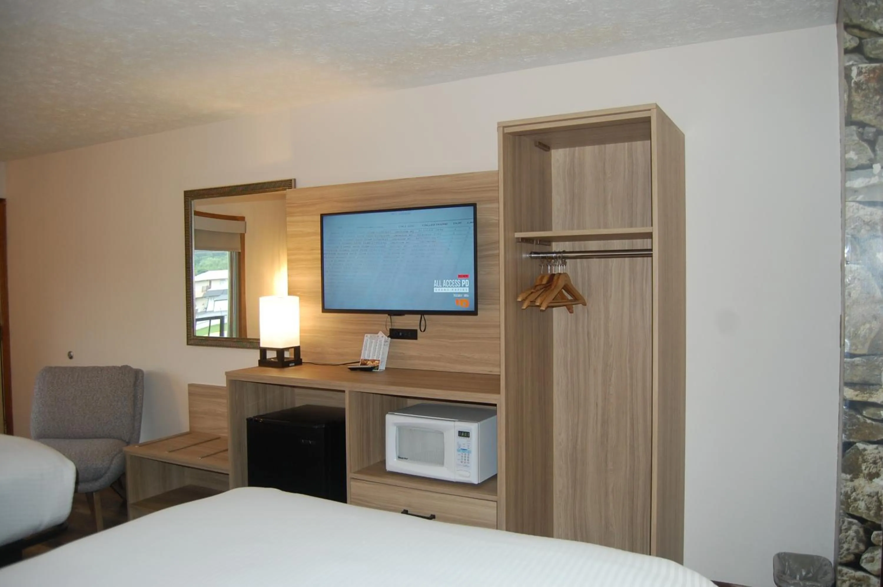 TV and multimedia, Bed in Vacation Lodge
