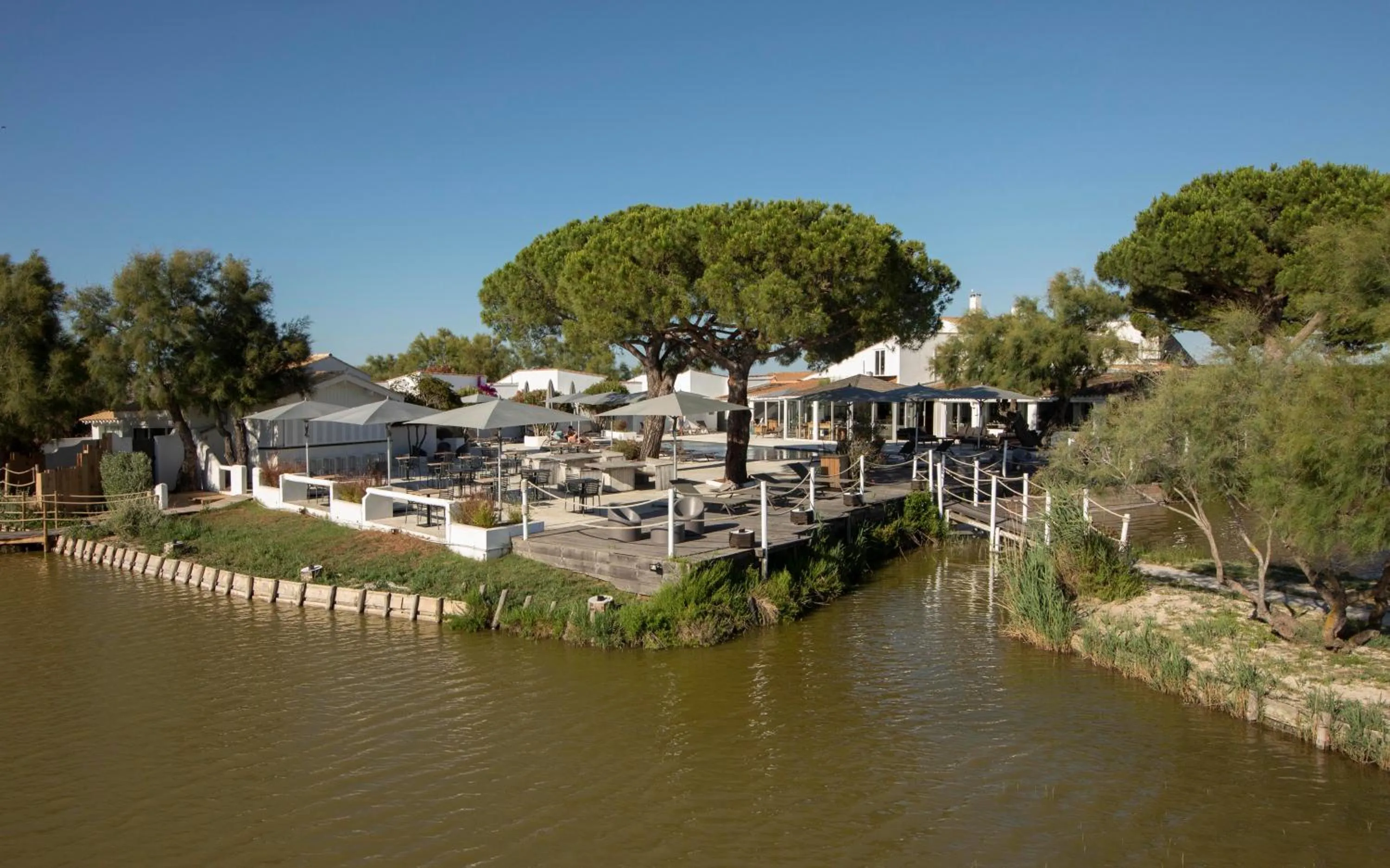 Bird's eye view in Mas de la Fouque - Hôtel & Spa