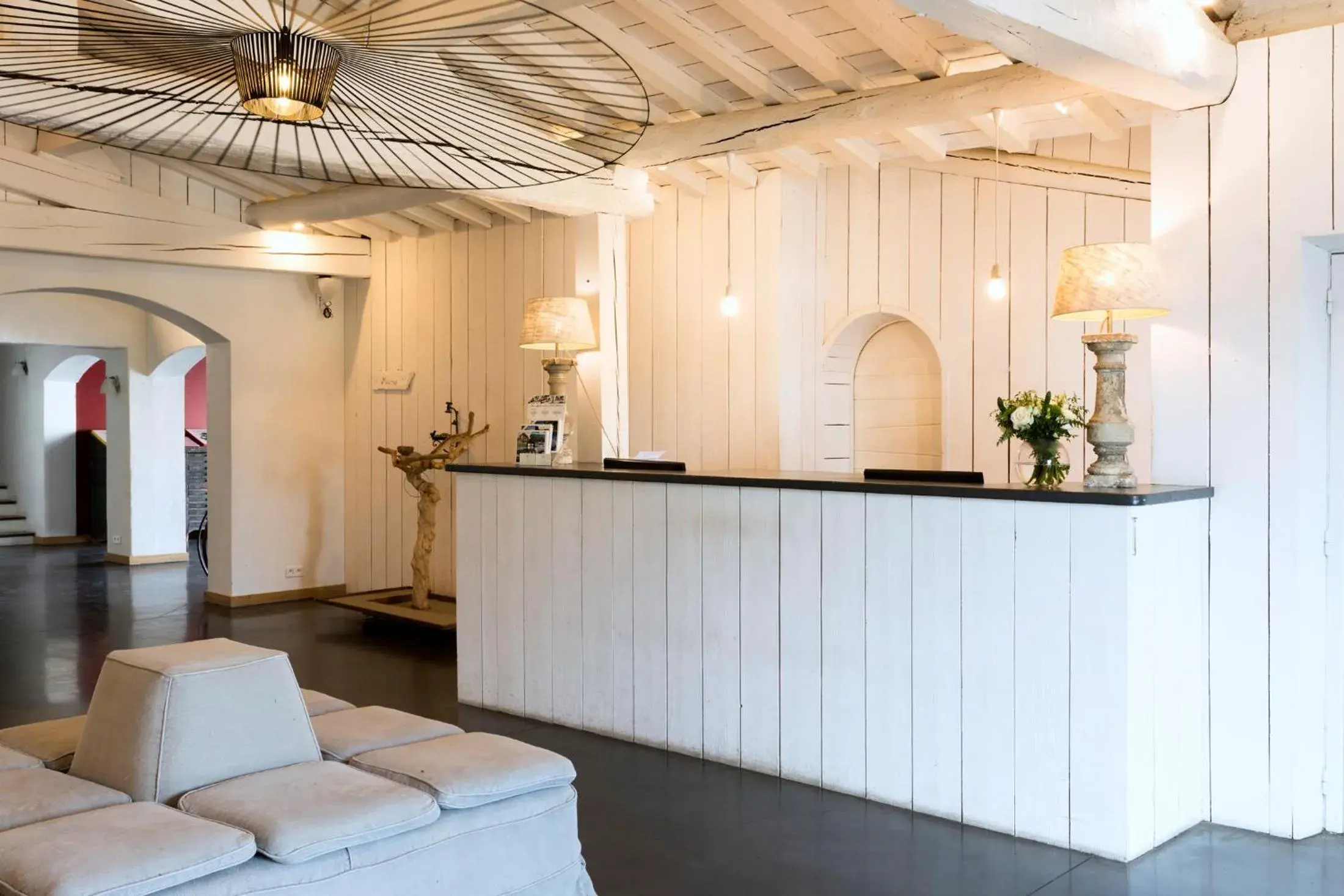 Lobby or reception in Mas de la Fouque - Hôtel & Spa Lobby or reception in Mas de la Fouque - Hôtel & Spa