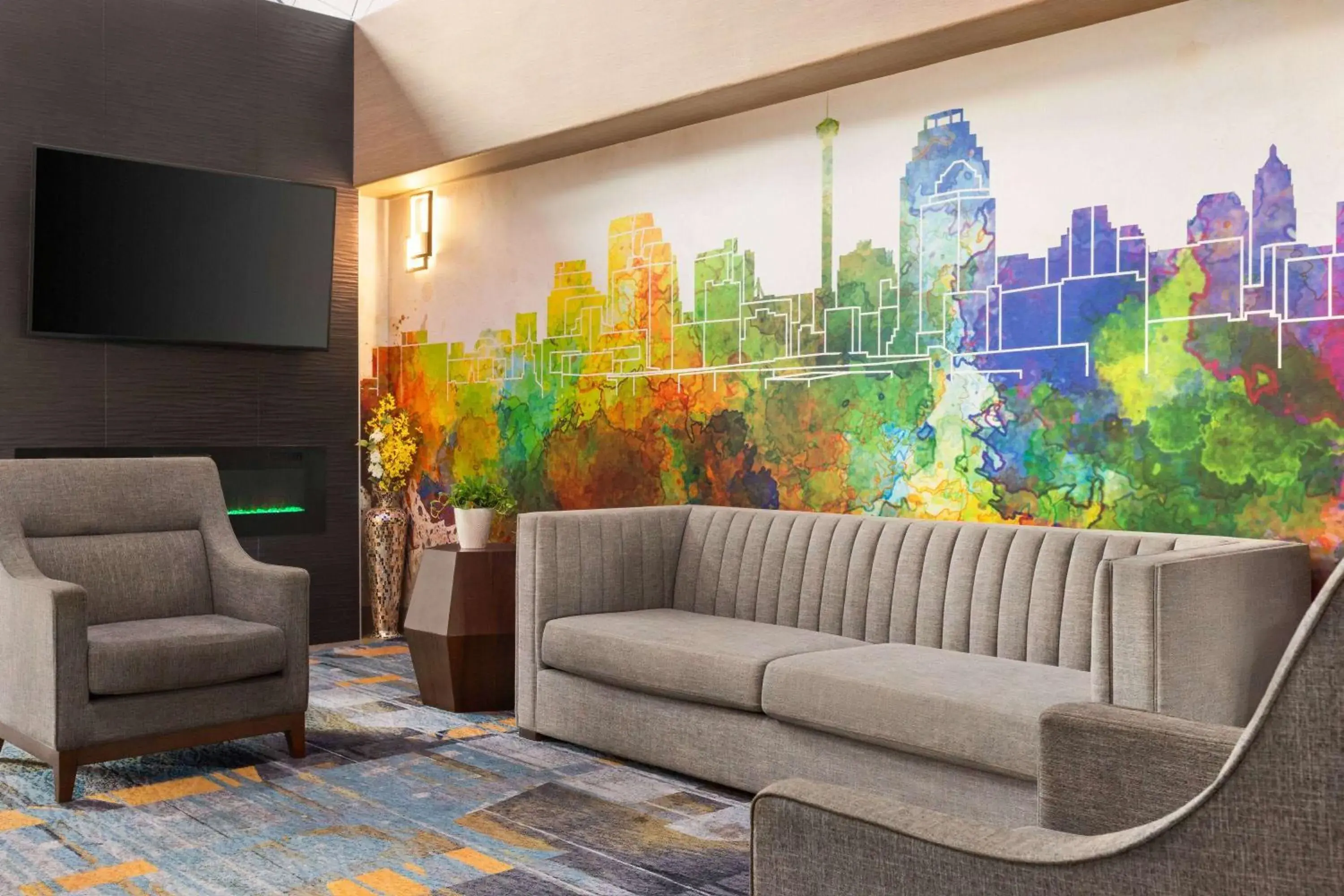 Lobby or reception in La Quinta by Wyndham San Antonio North Stone Oak Lobby or reception in La Quinta by Wyndham San Antonio North Stone Oak