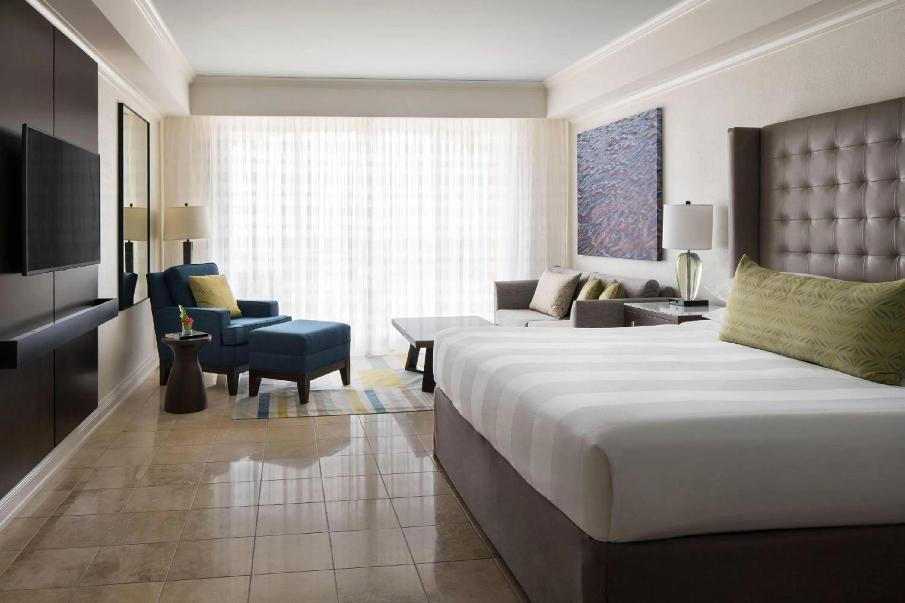 Photo of the whole room, Bed in St Kitts Marriott Beach Resort, Casino & Spa