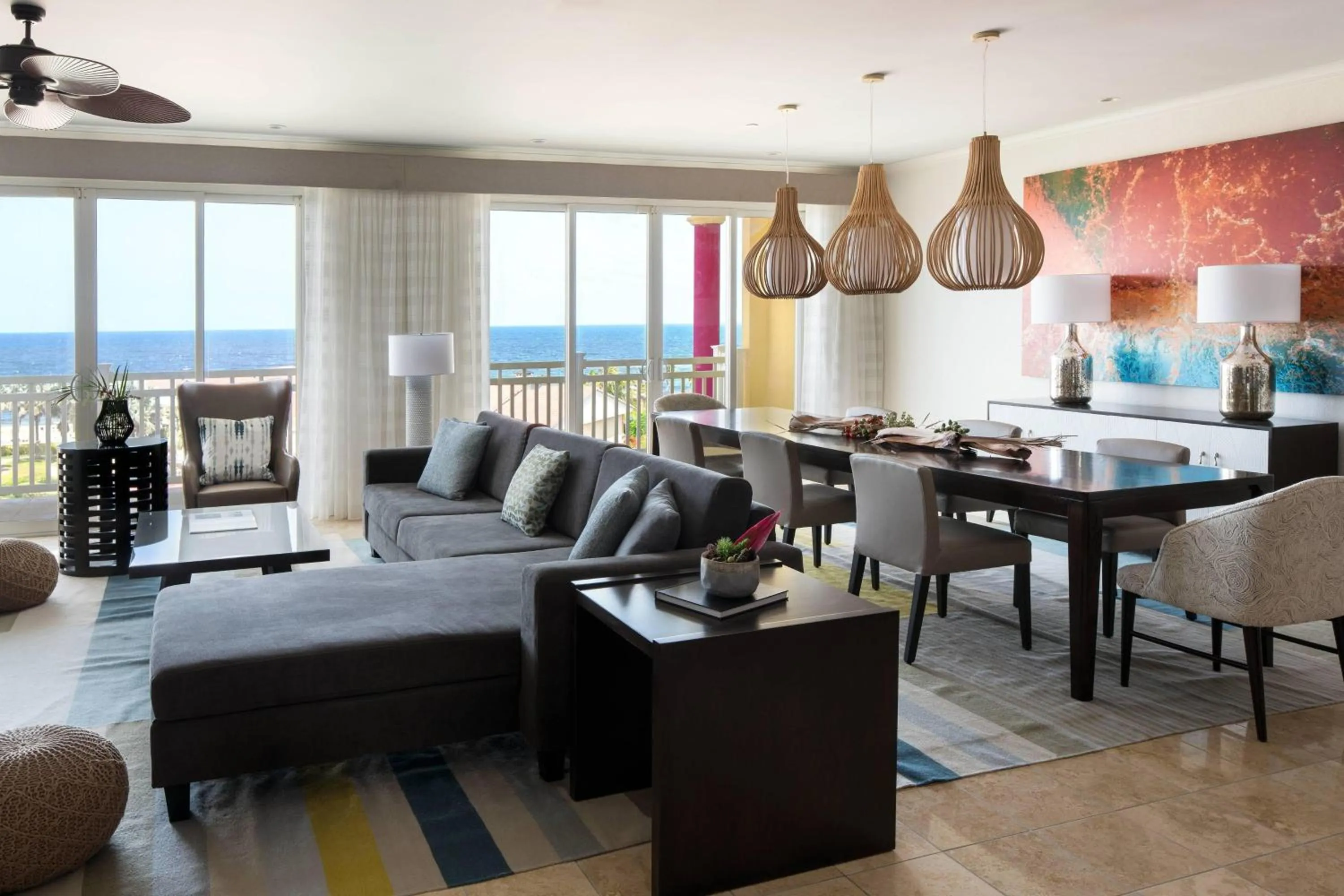 Living room in St Kitts Marriott Beach Resort, Casino & Spa