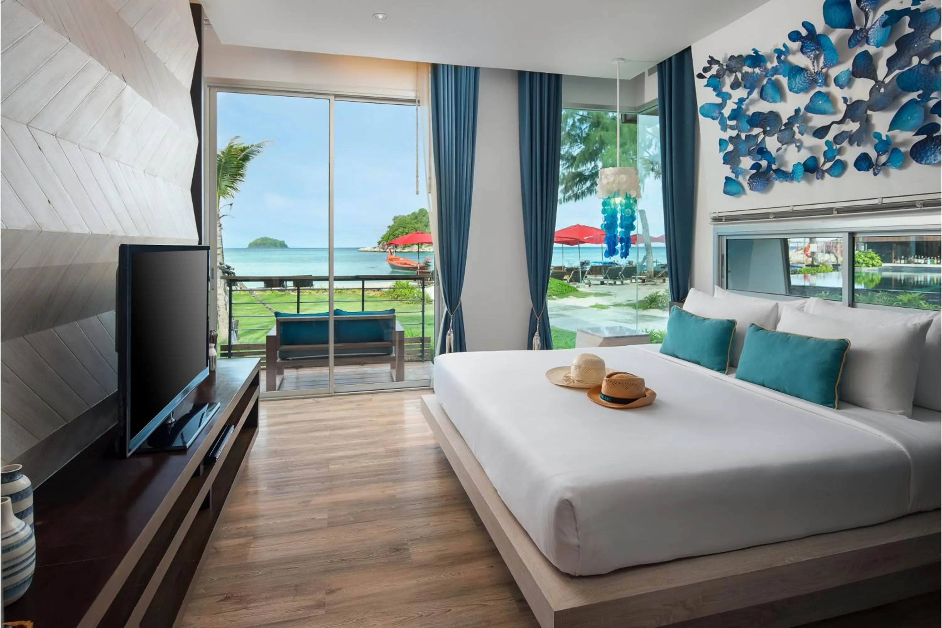 Bed in Idyllic Concept Resort