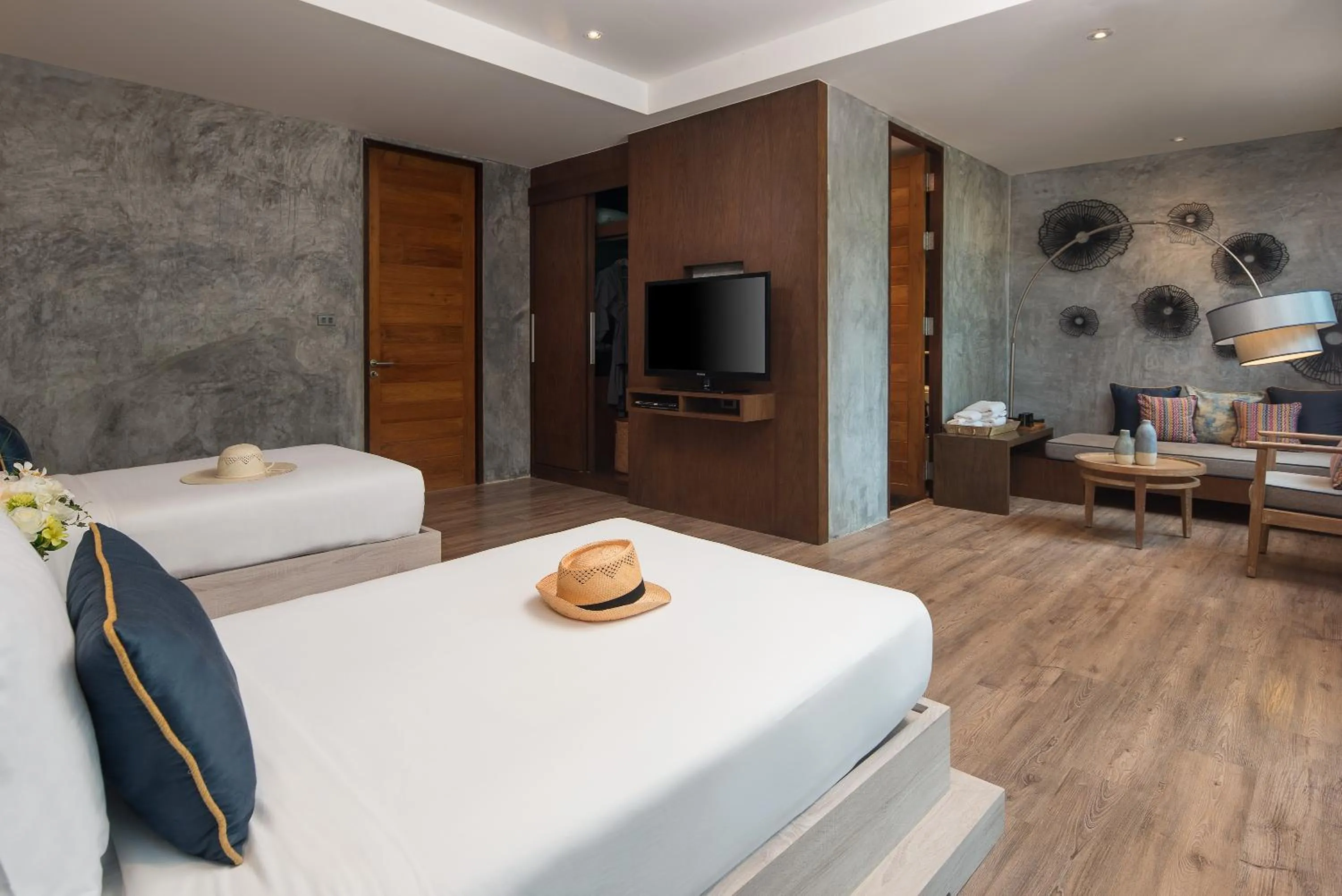 Bathroom, Bed in Idyllic Concept Resort