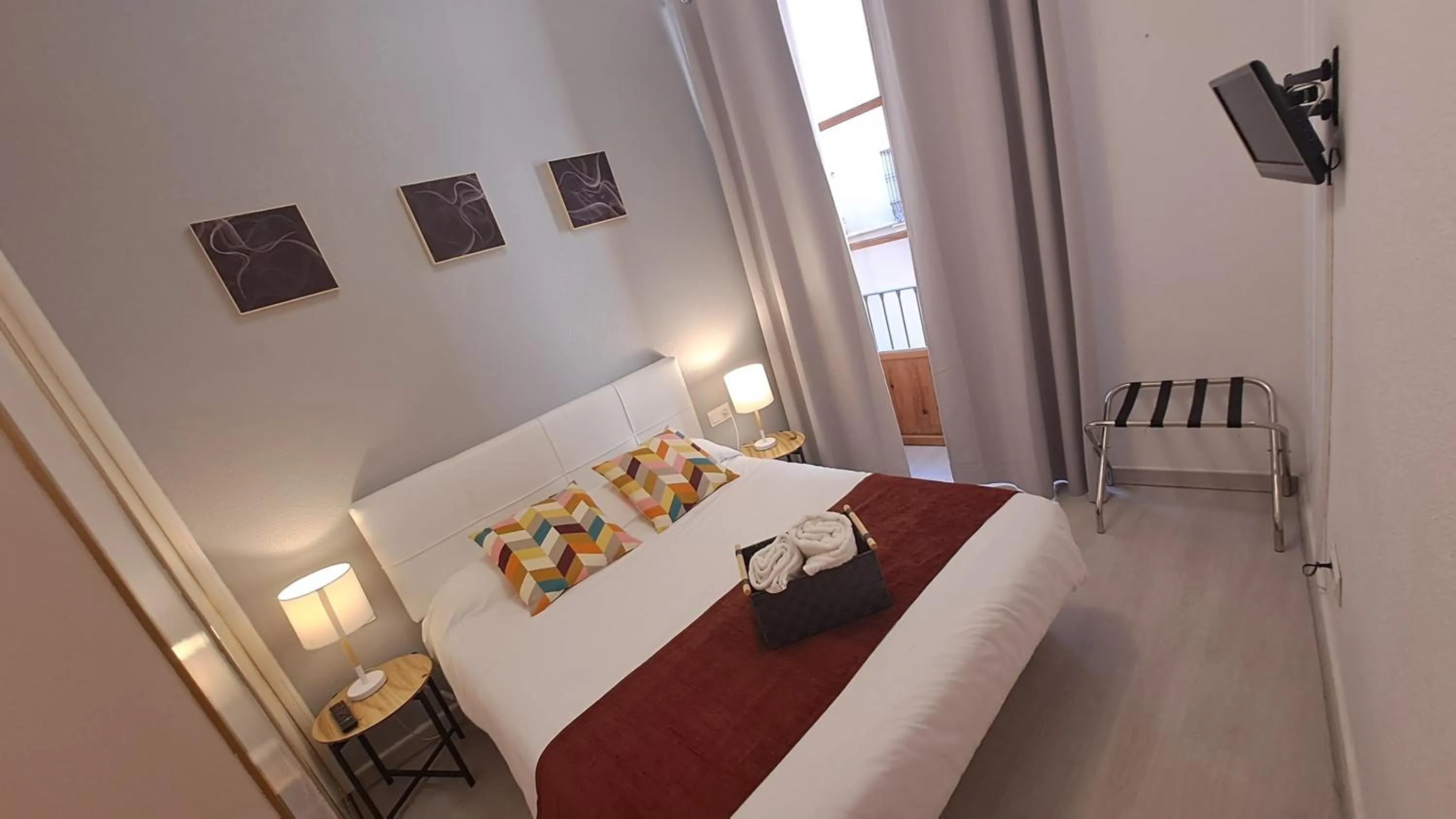 Bedroom, Bed in Nest Style Granada