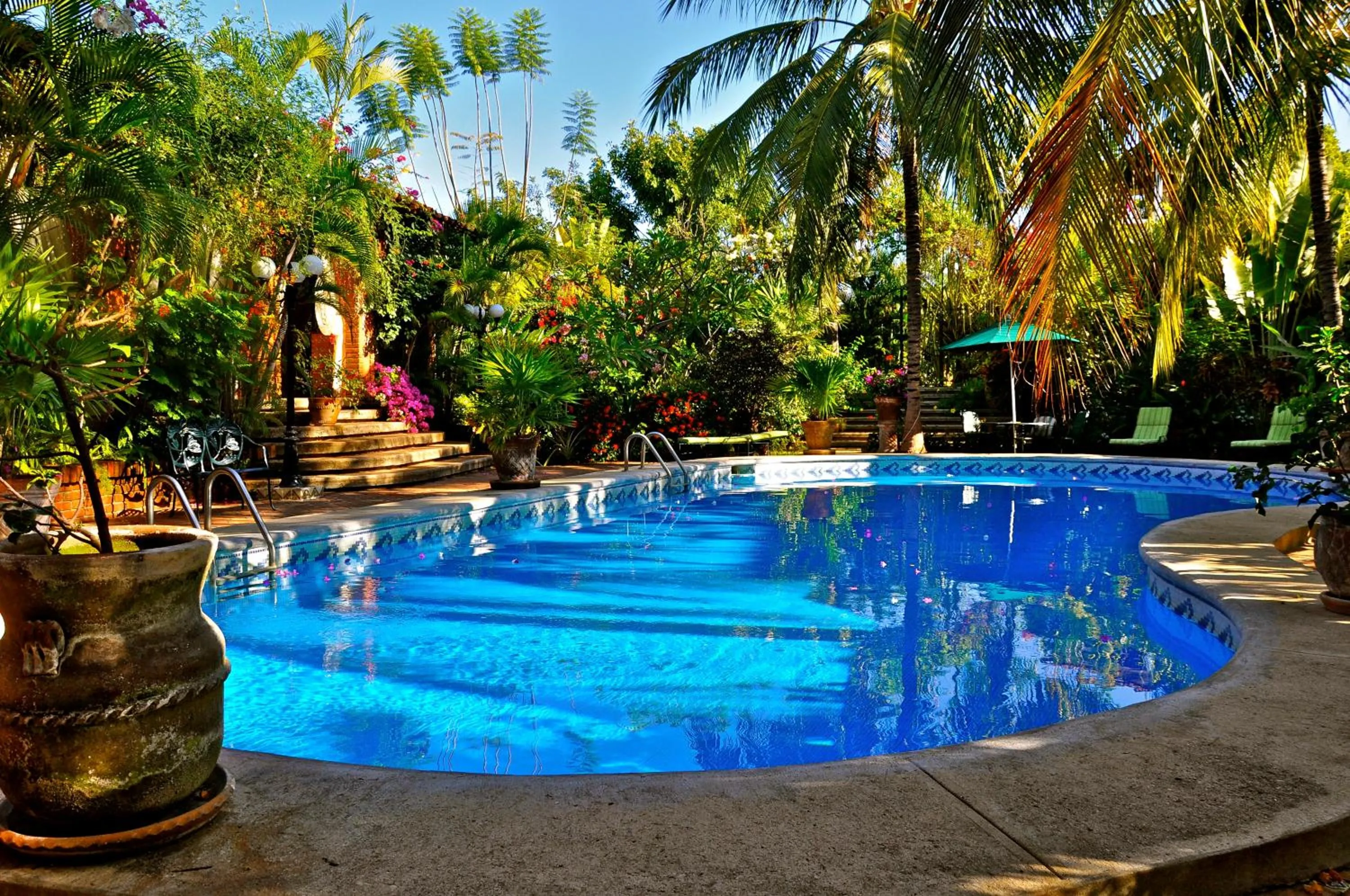 Swimming pool in Suites La Hacienda