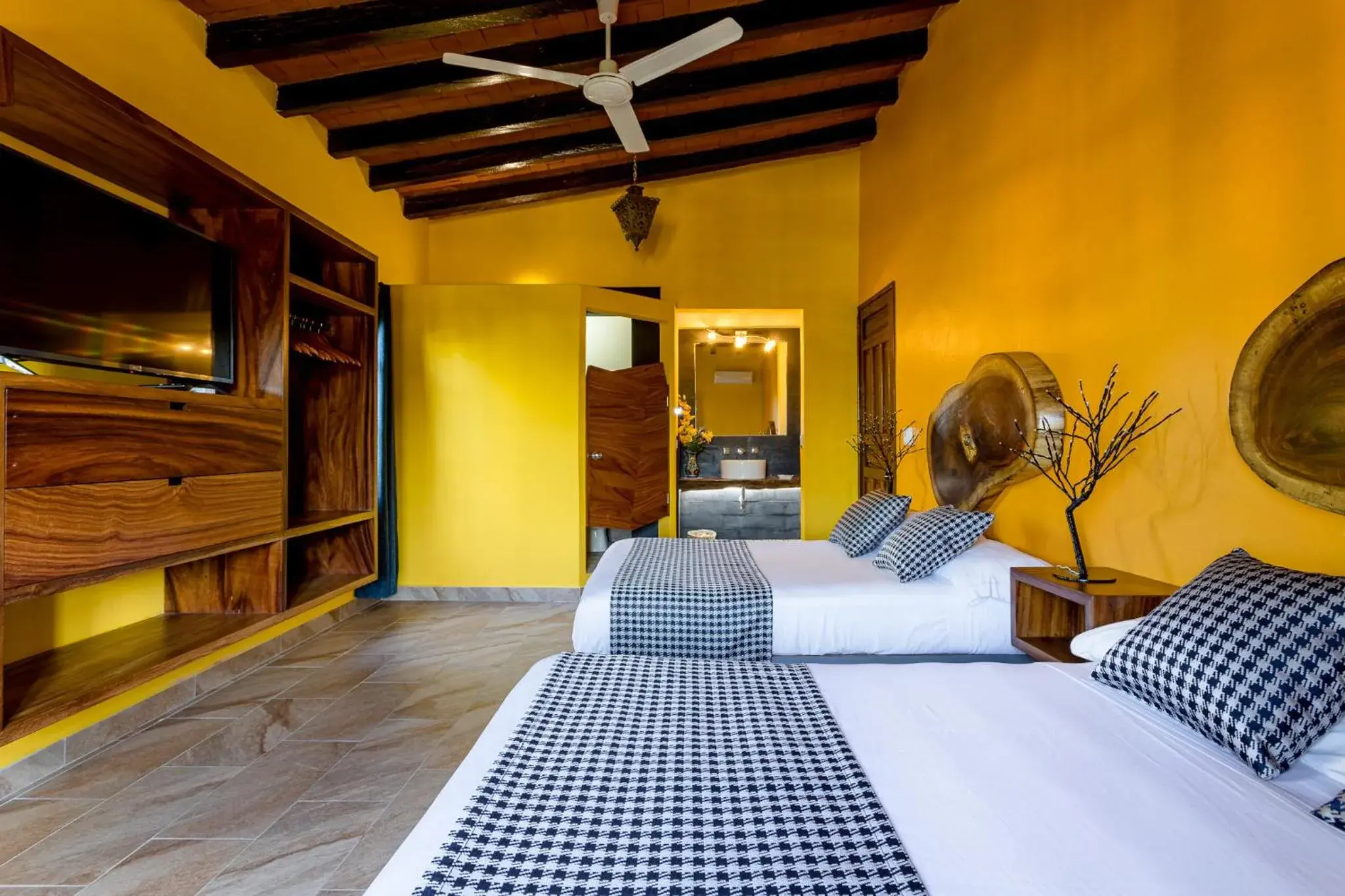 Double Room with Two Double Beds in Suites La Hacienda Double Room with Two Double Beds in Suites La Hacienda