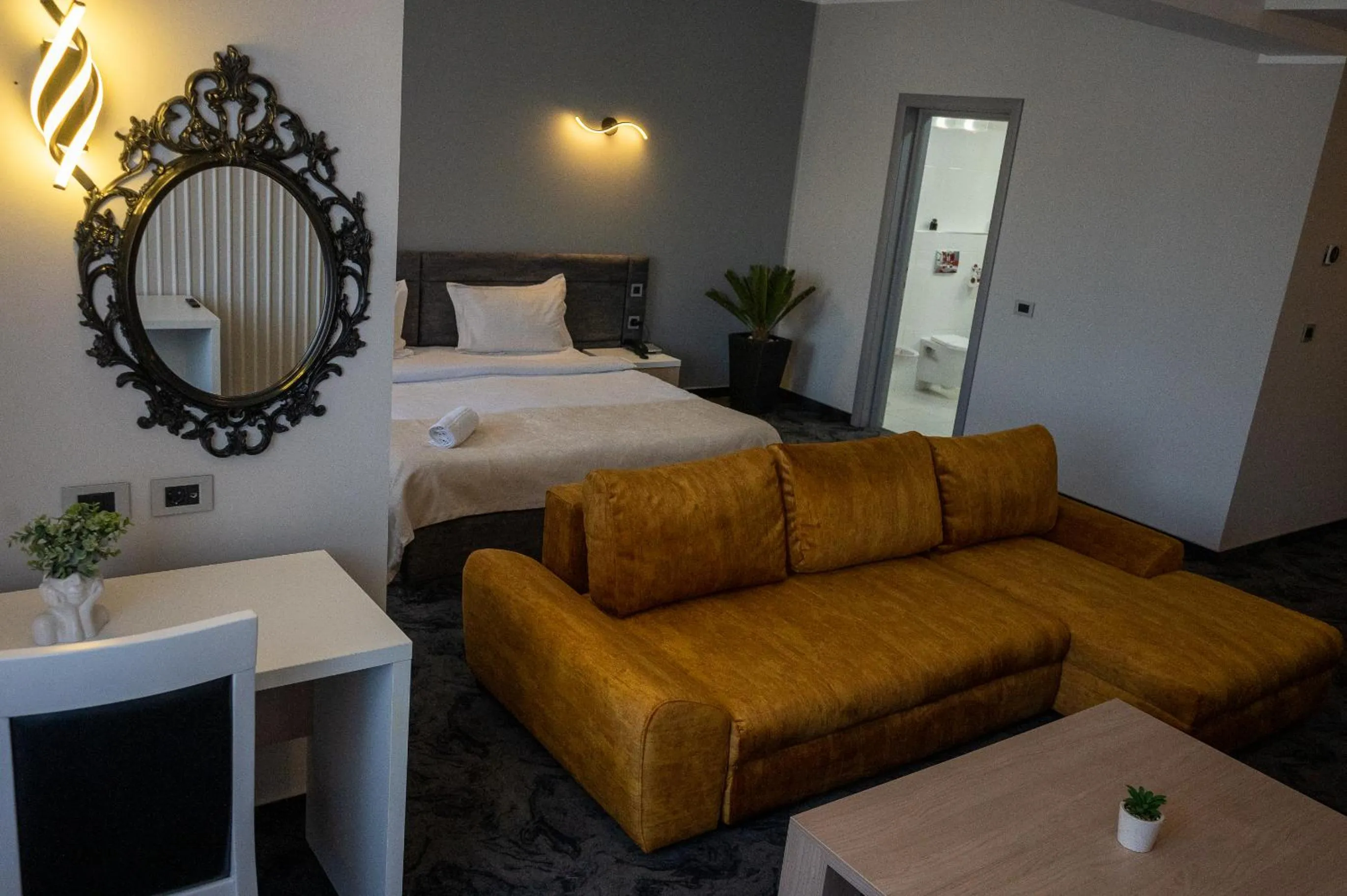 Bed in Black Tulip Hotel