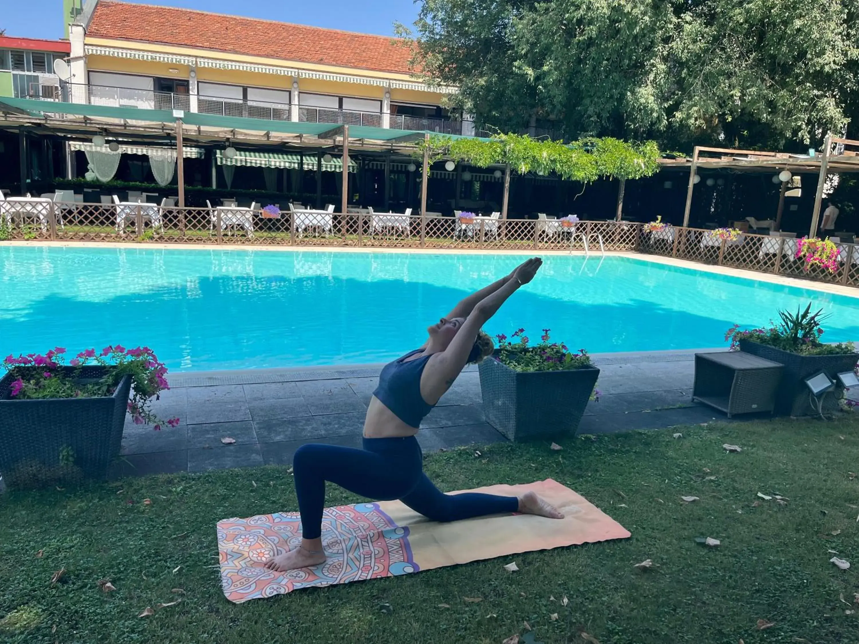 Pool view in Hotel Sporting Brugherio Pool view in Hotel Sporting Brugherio
