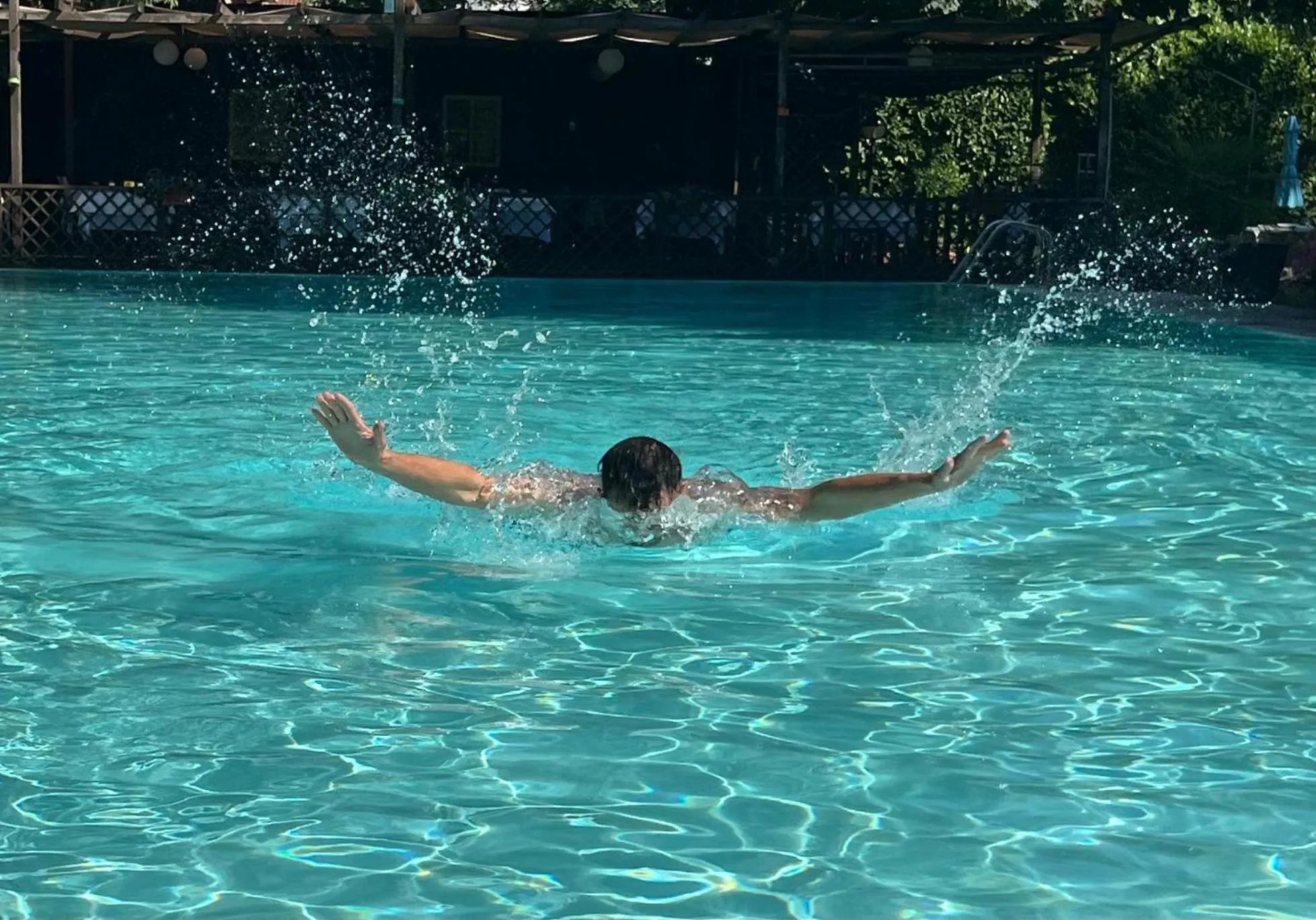 Swimming pool in Hotel Sporting Brugherio