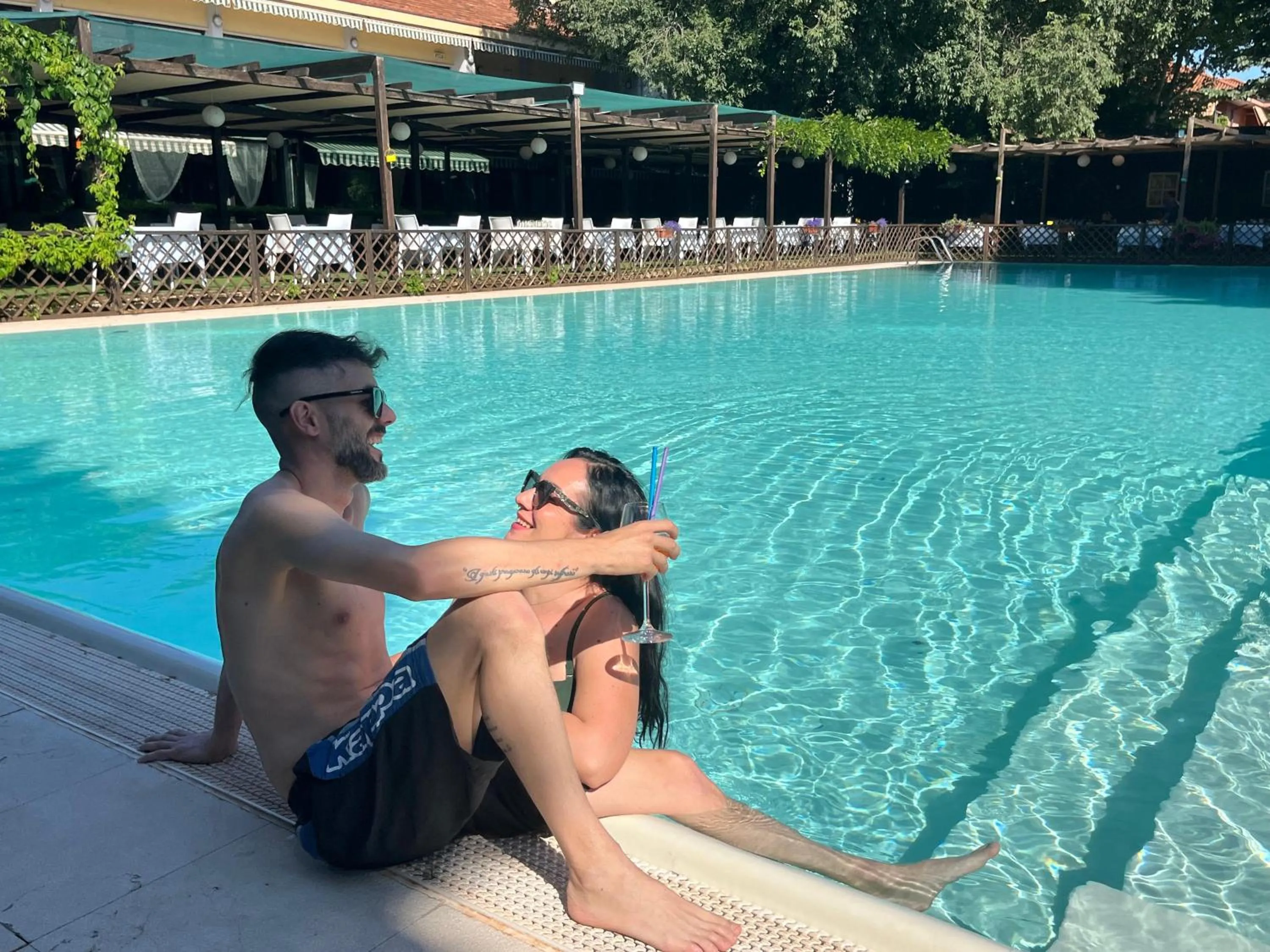 Swimming pool in Hotel Sporting Brugherio