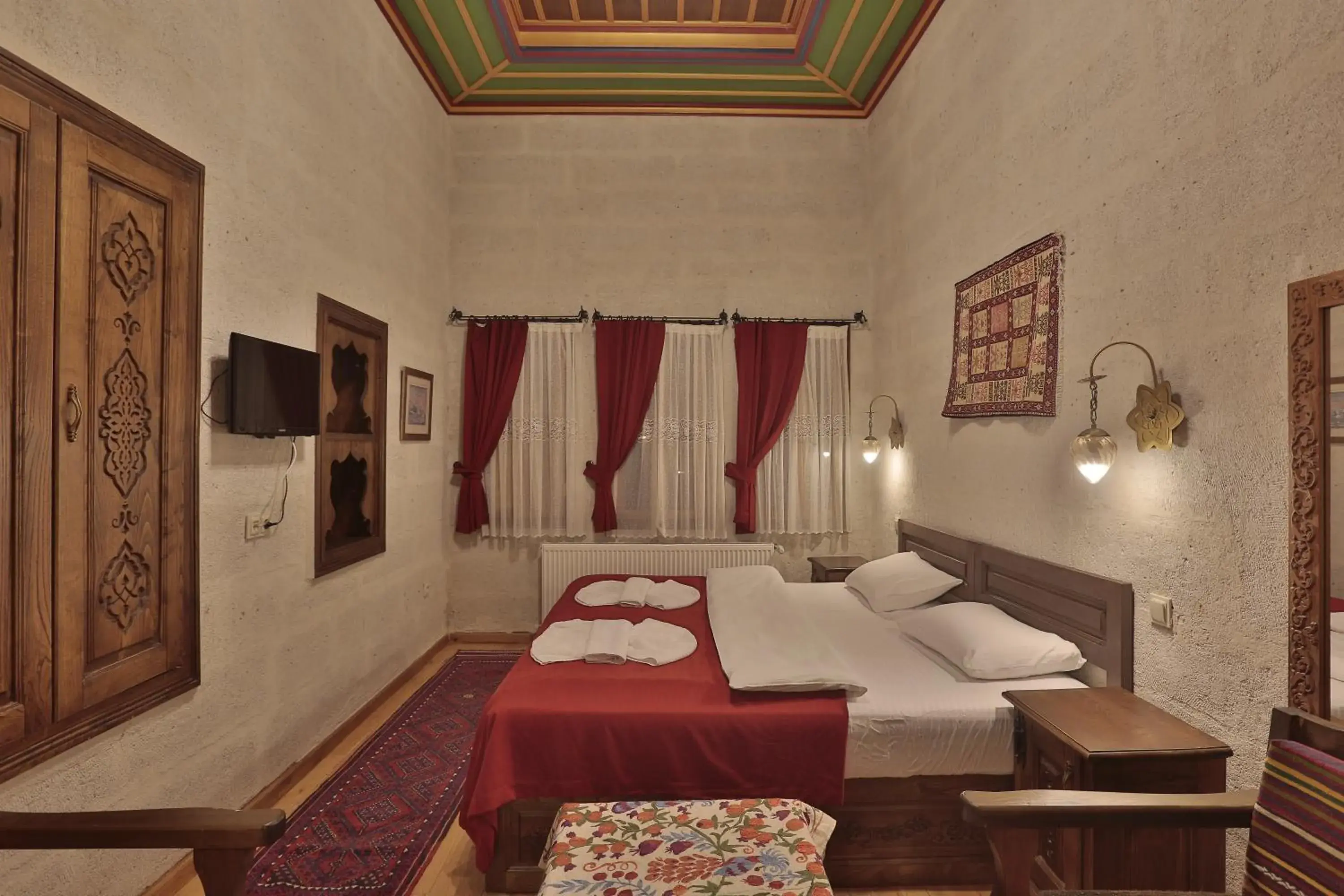 Bed in Yoruk Stone House Bed in Yoruk Stone House