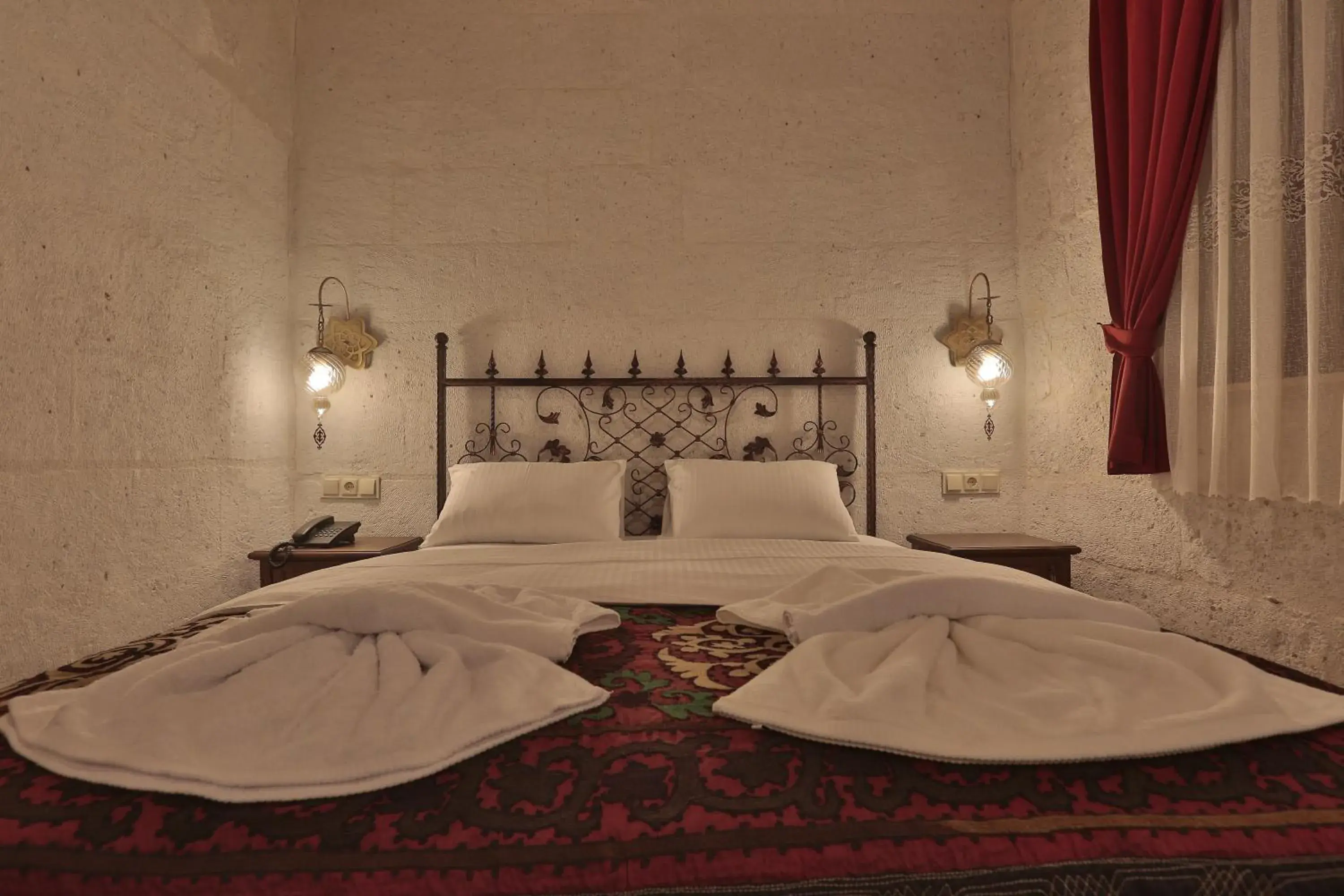 Bed in Yoruk Stone House Bed in Yoruk Stone House