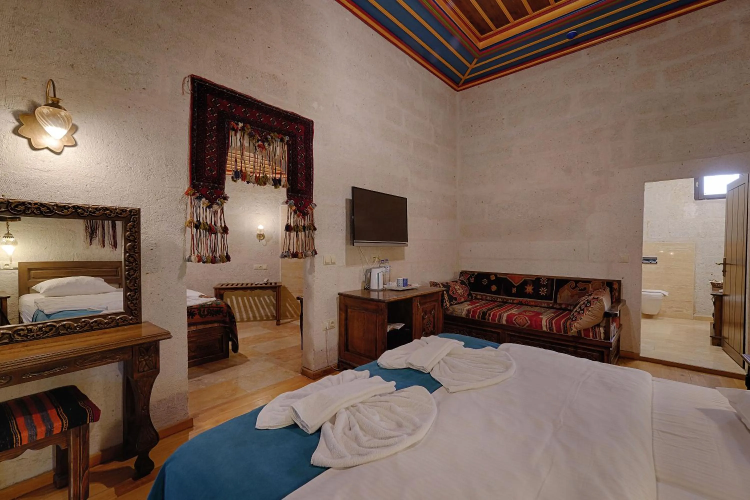 Bed in Yoruk Stone House