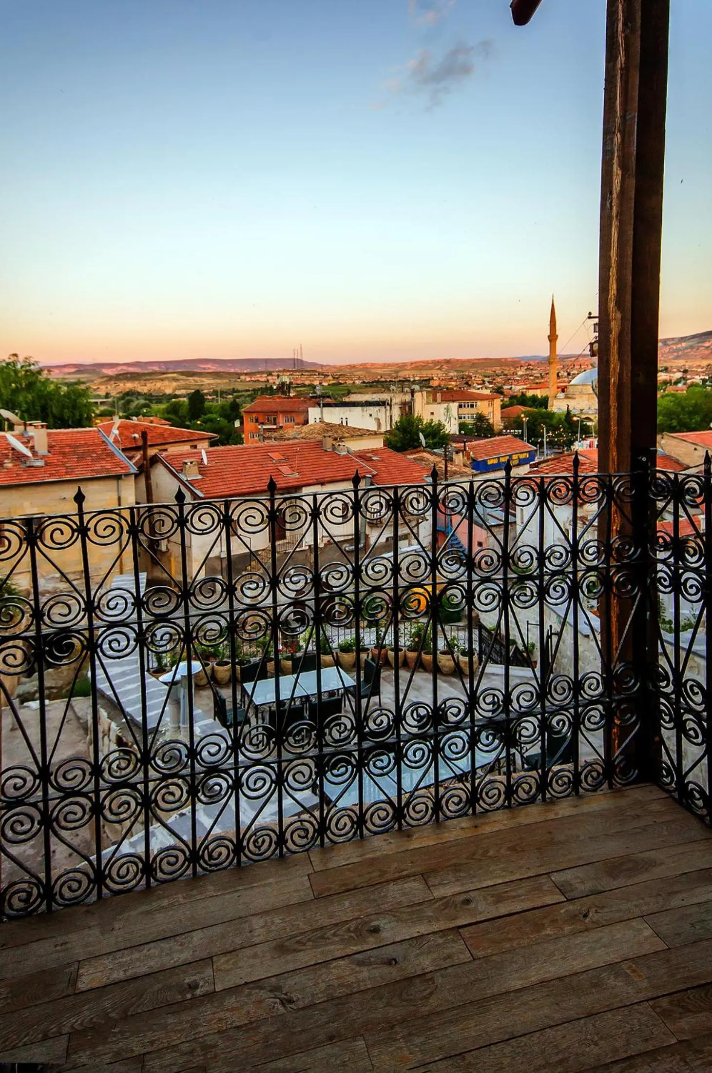 City view in Yoruk Stone House