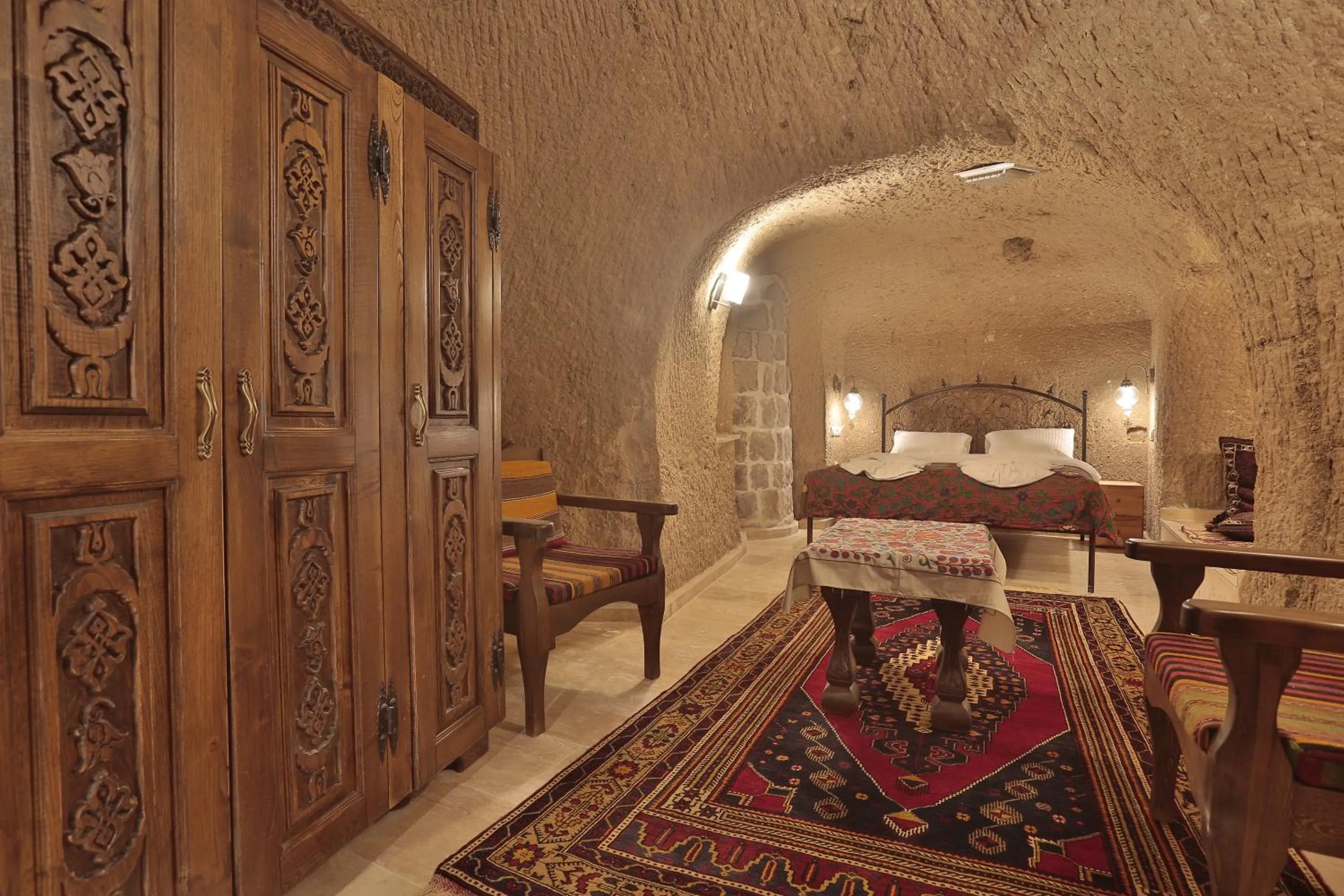 Bed in Yoruk Stone House