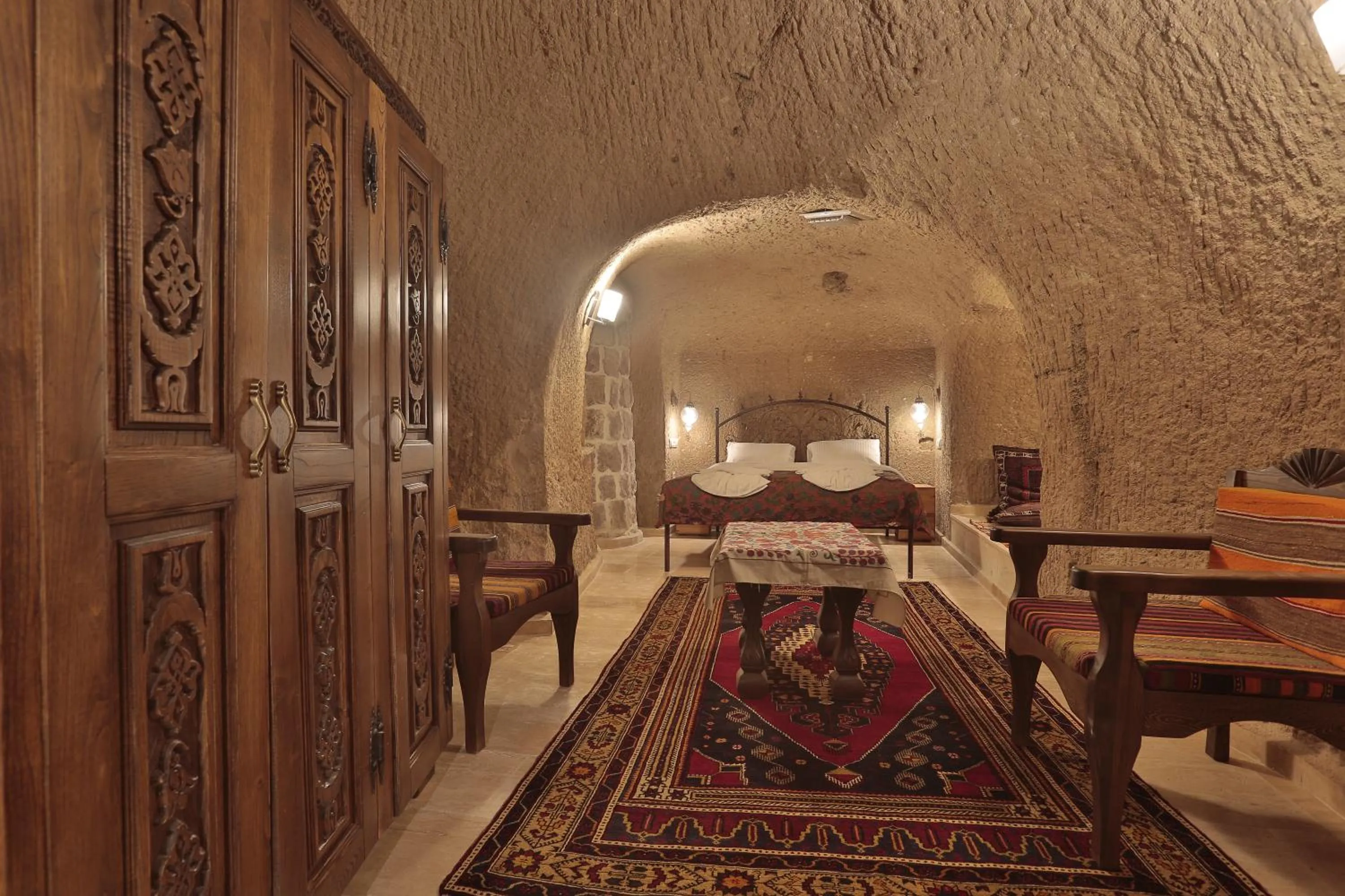 Bed in Yoruk Stone House