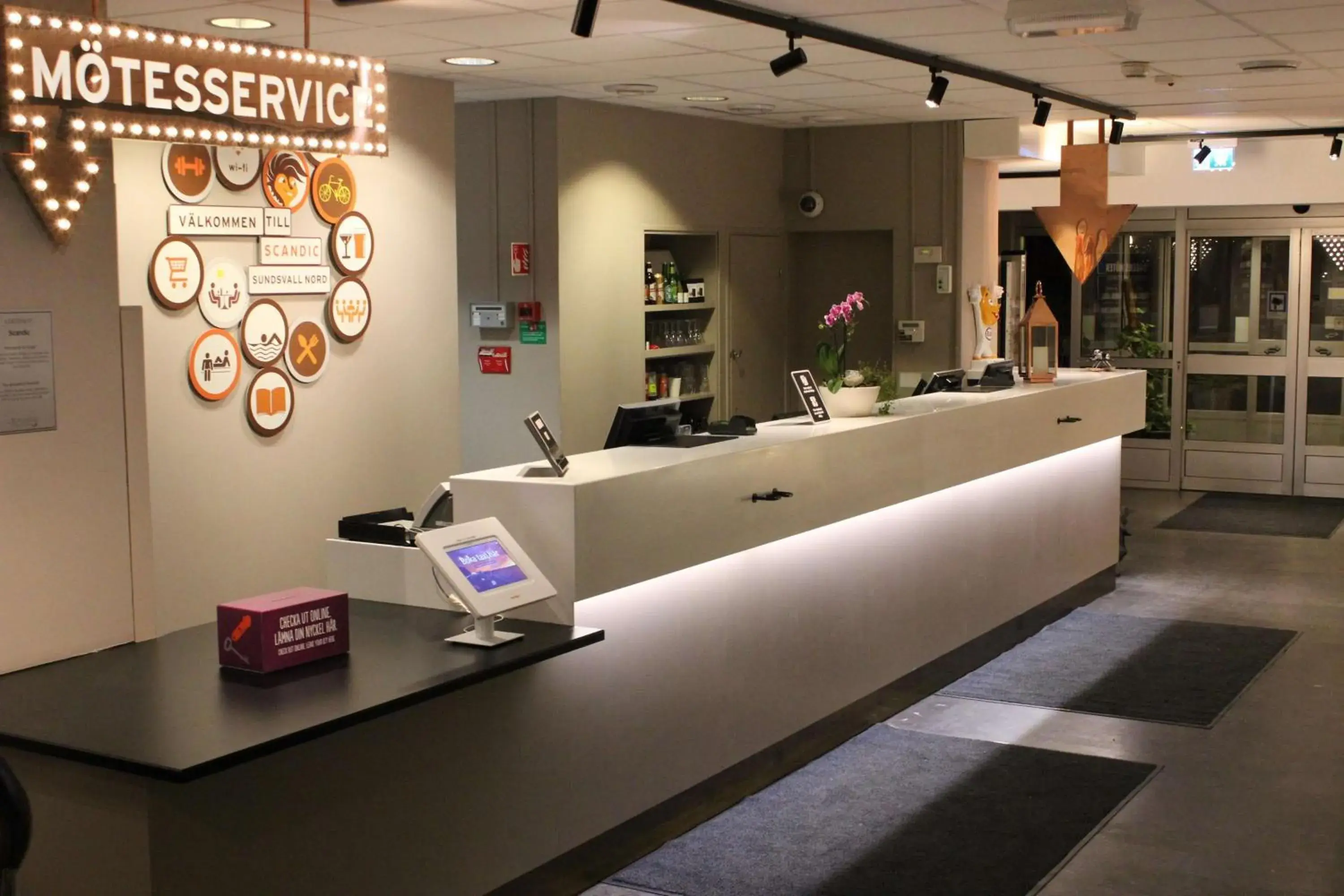 Lobby or reception in Scandic Sundsvall Nord Lobby or reception in Scandic Sundsvall Nord