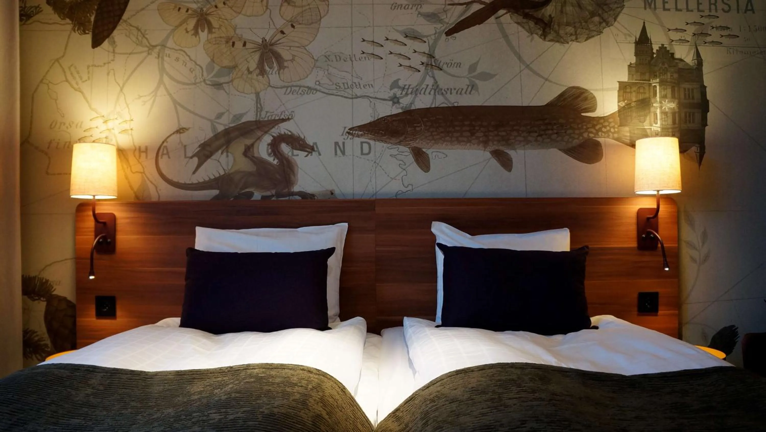 Bedroom, Bed in Scandic Sundsvall Nord