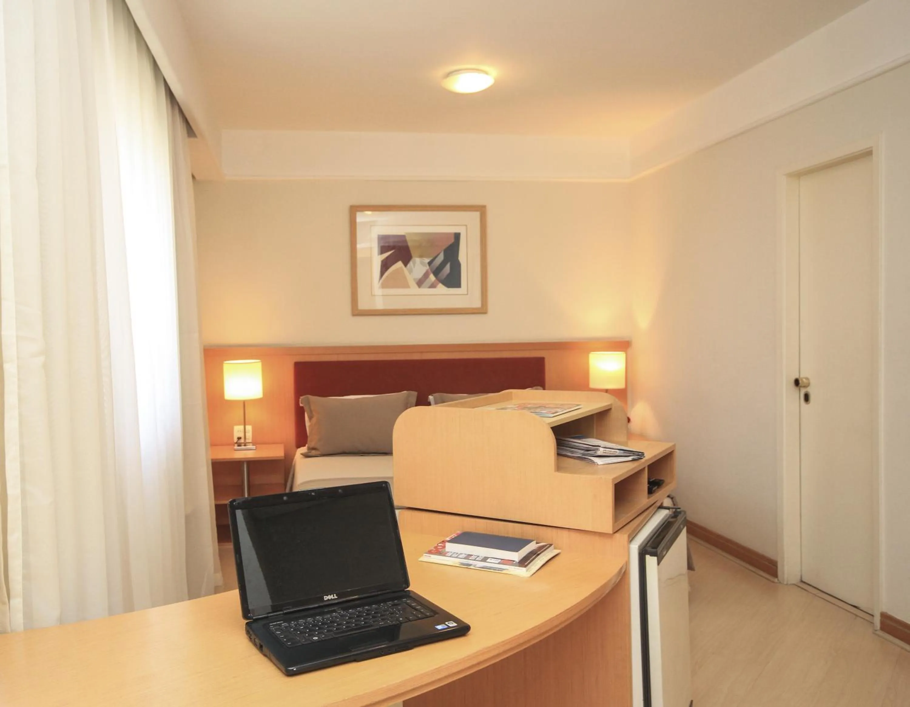 Seating area in Bienal Suítes