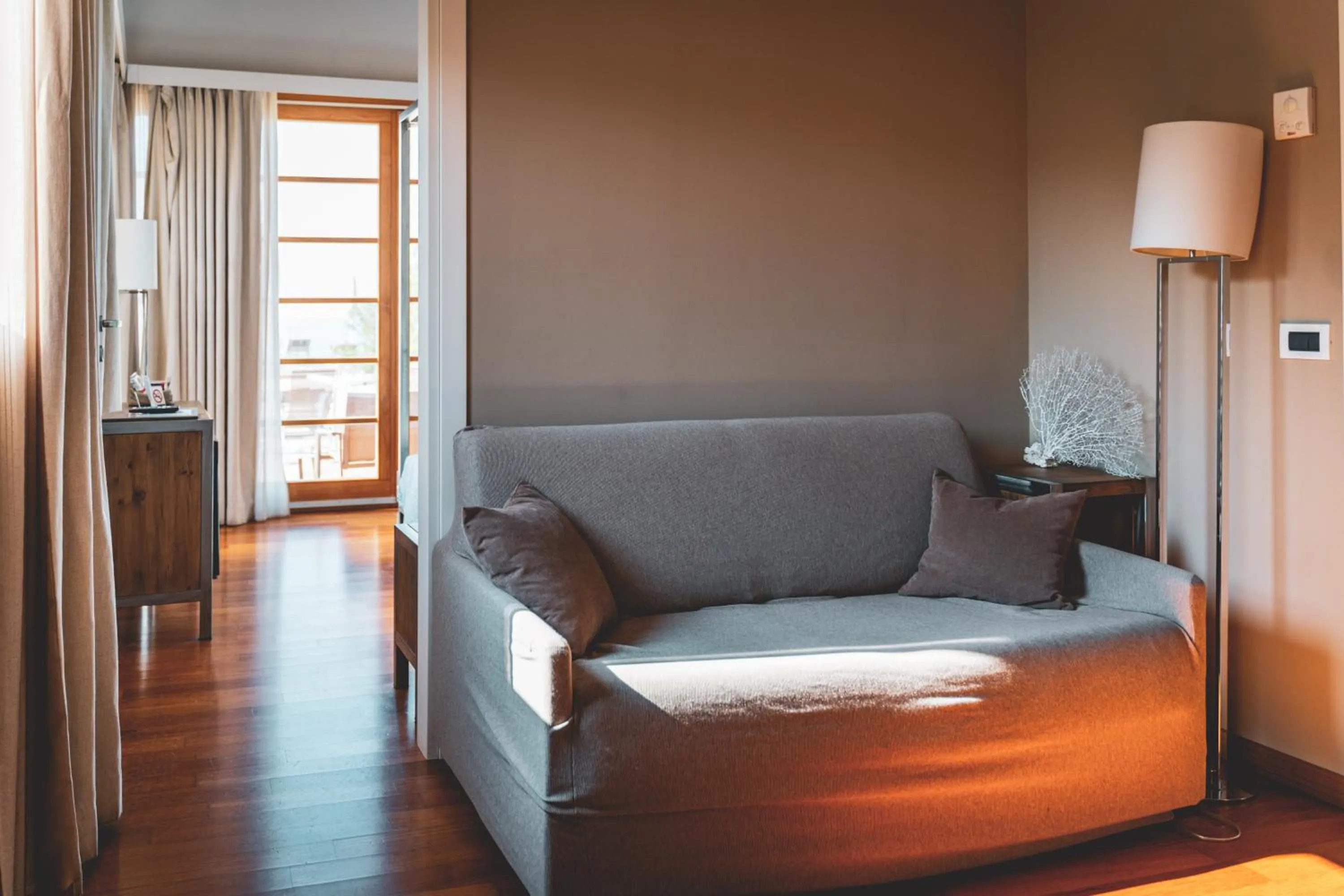 Bedroom in Tre Merli Beach Hotel