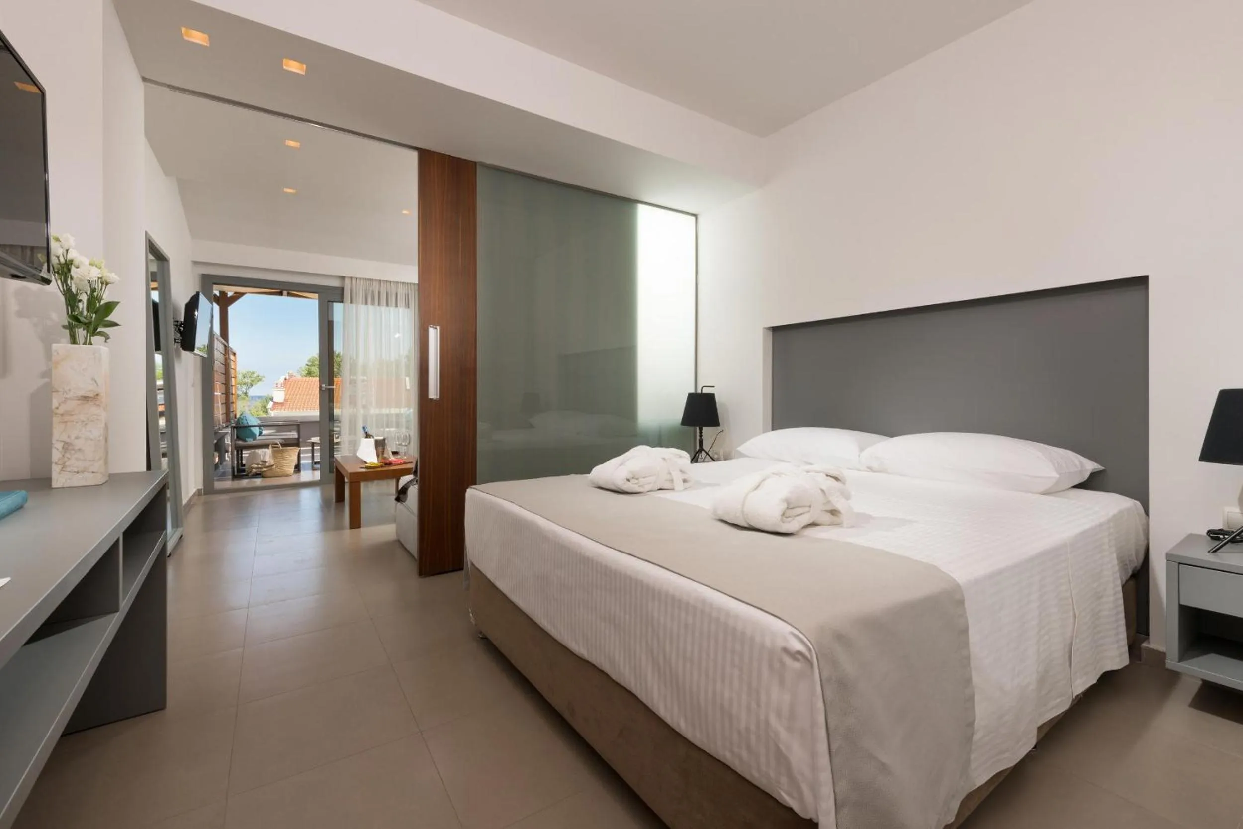 Bed in Princess Golden Beach Hotel