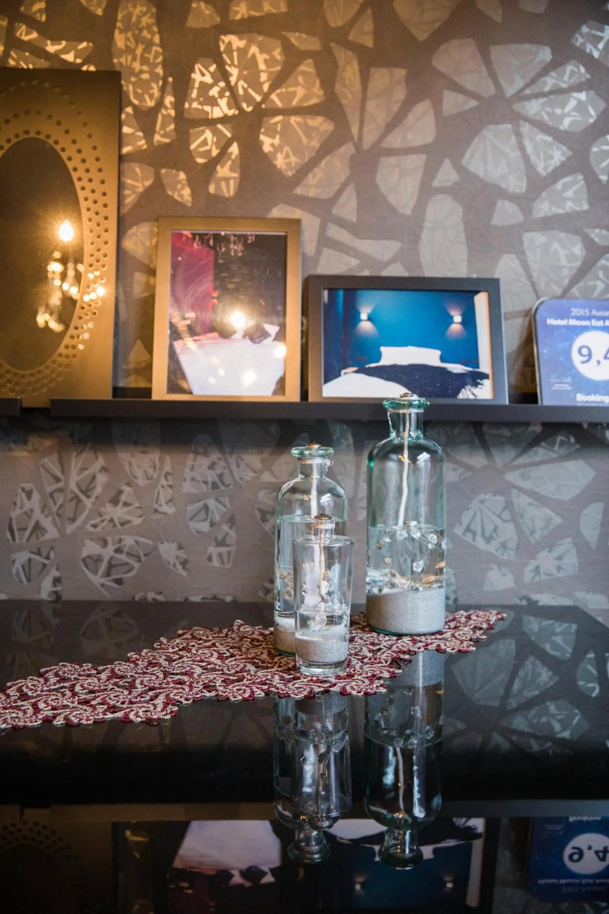 Decorative detail in Hotel Moon