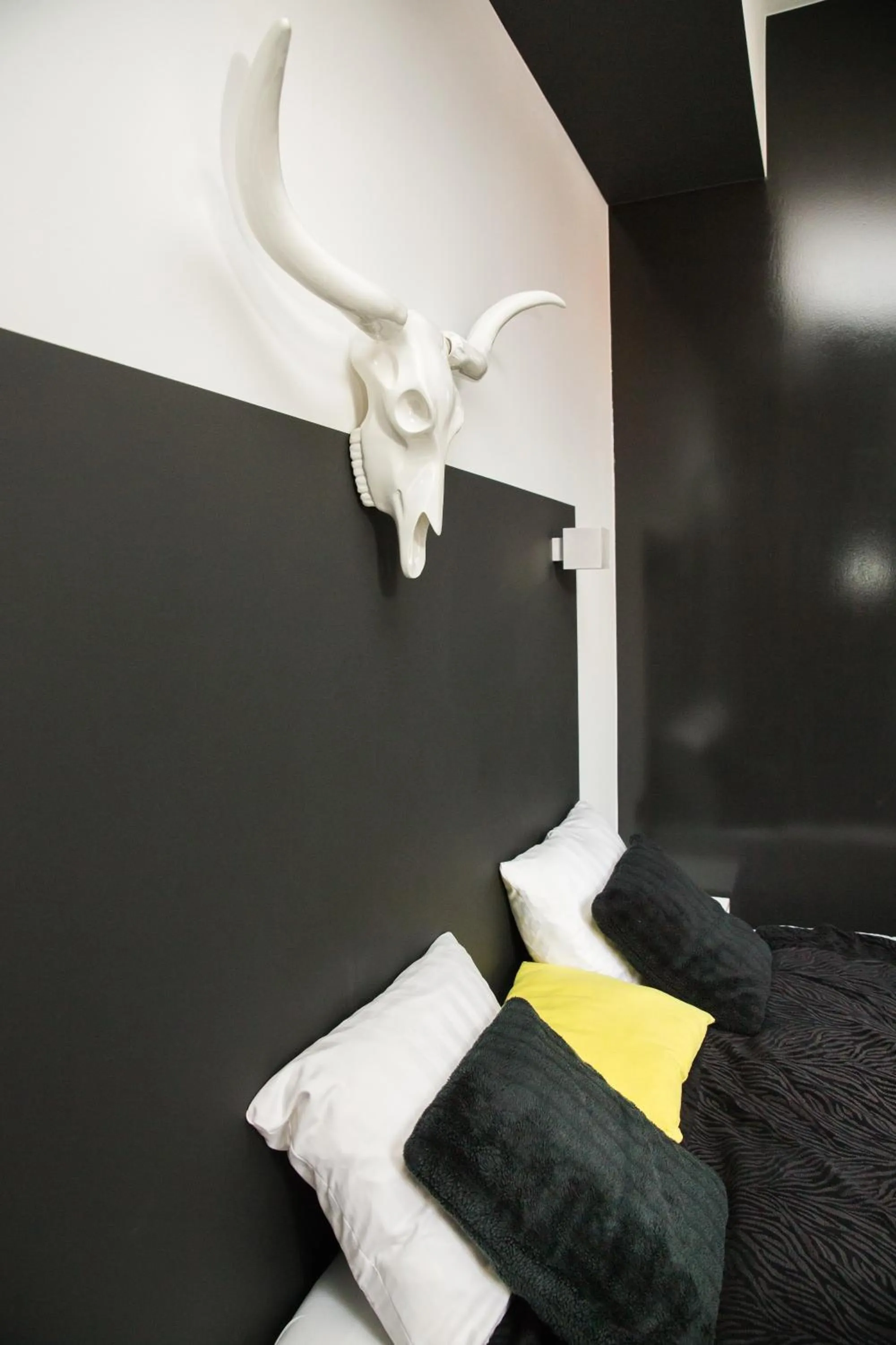 Decorative detail, Bed in Hotel Moon