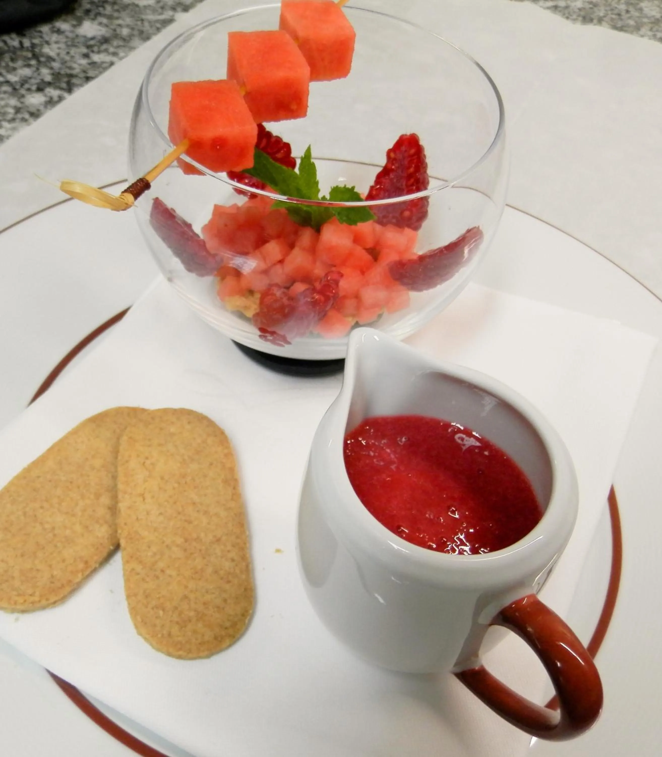 Food in Grand Hôtel De Cala Rossa & Spa Nucca