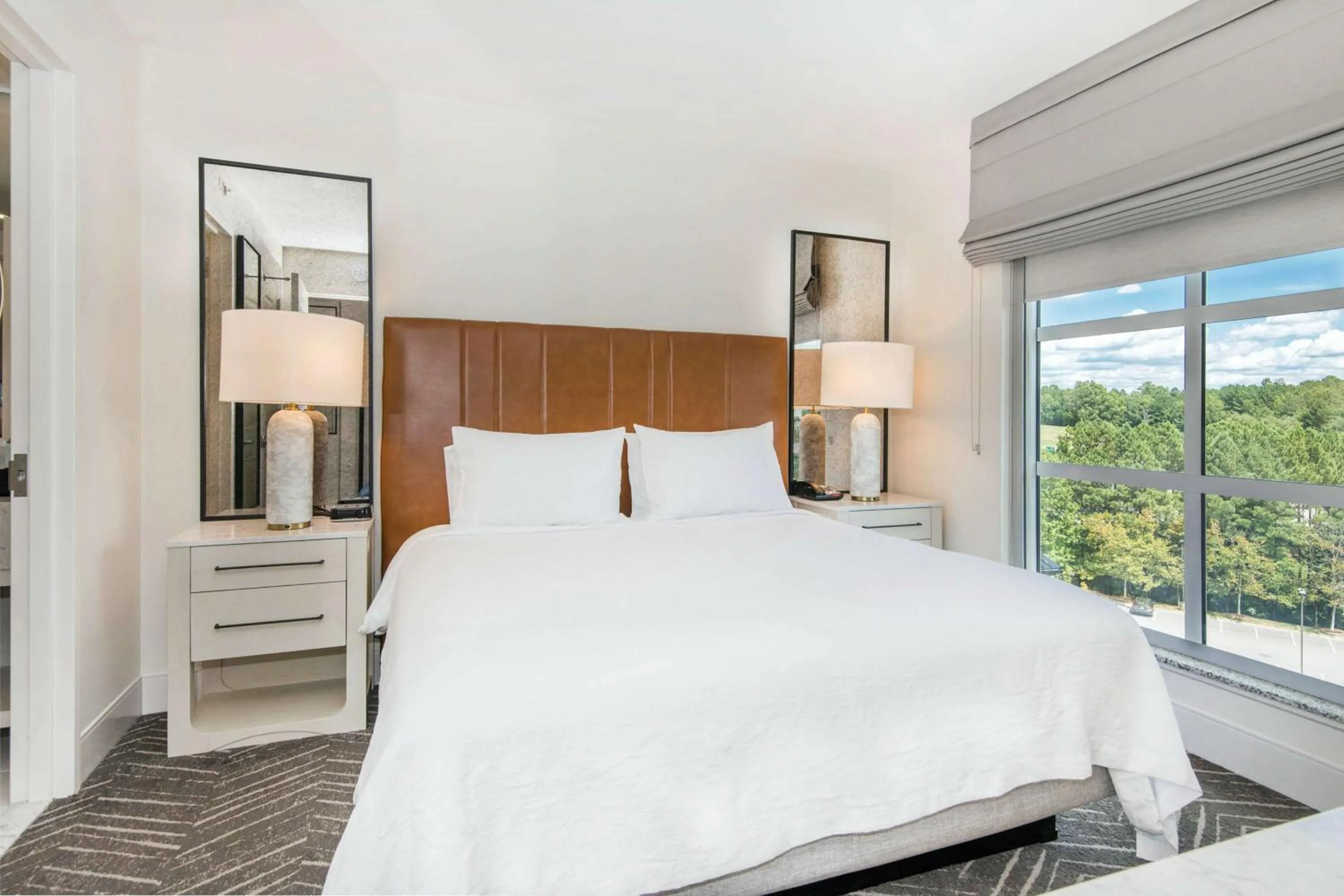 Bed in Embassy Suites by Hilton Raleigh Durham Airport Brier Creek