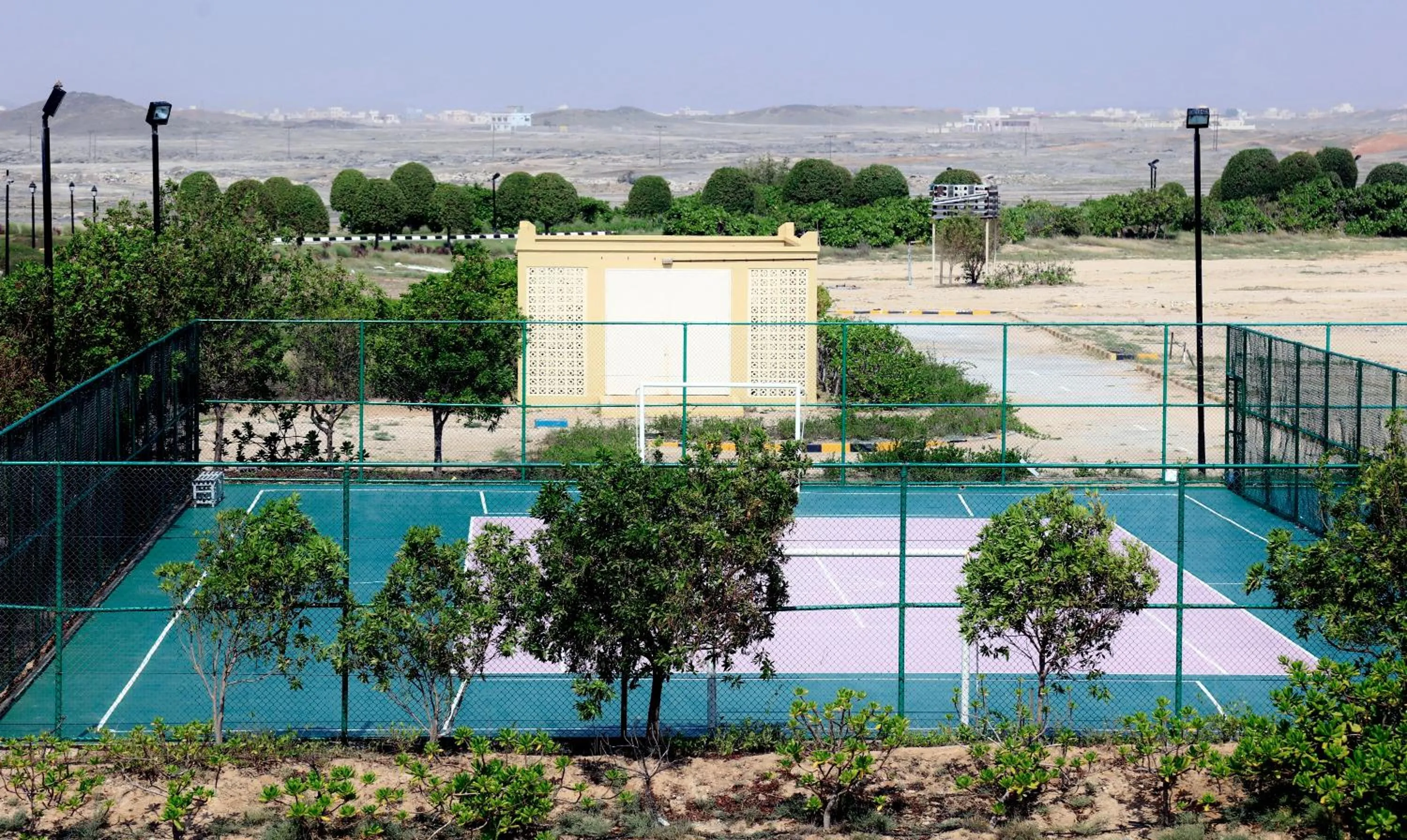 Tennis court in Wyndham Garden Salalah Mirbat