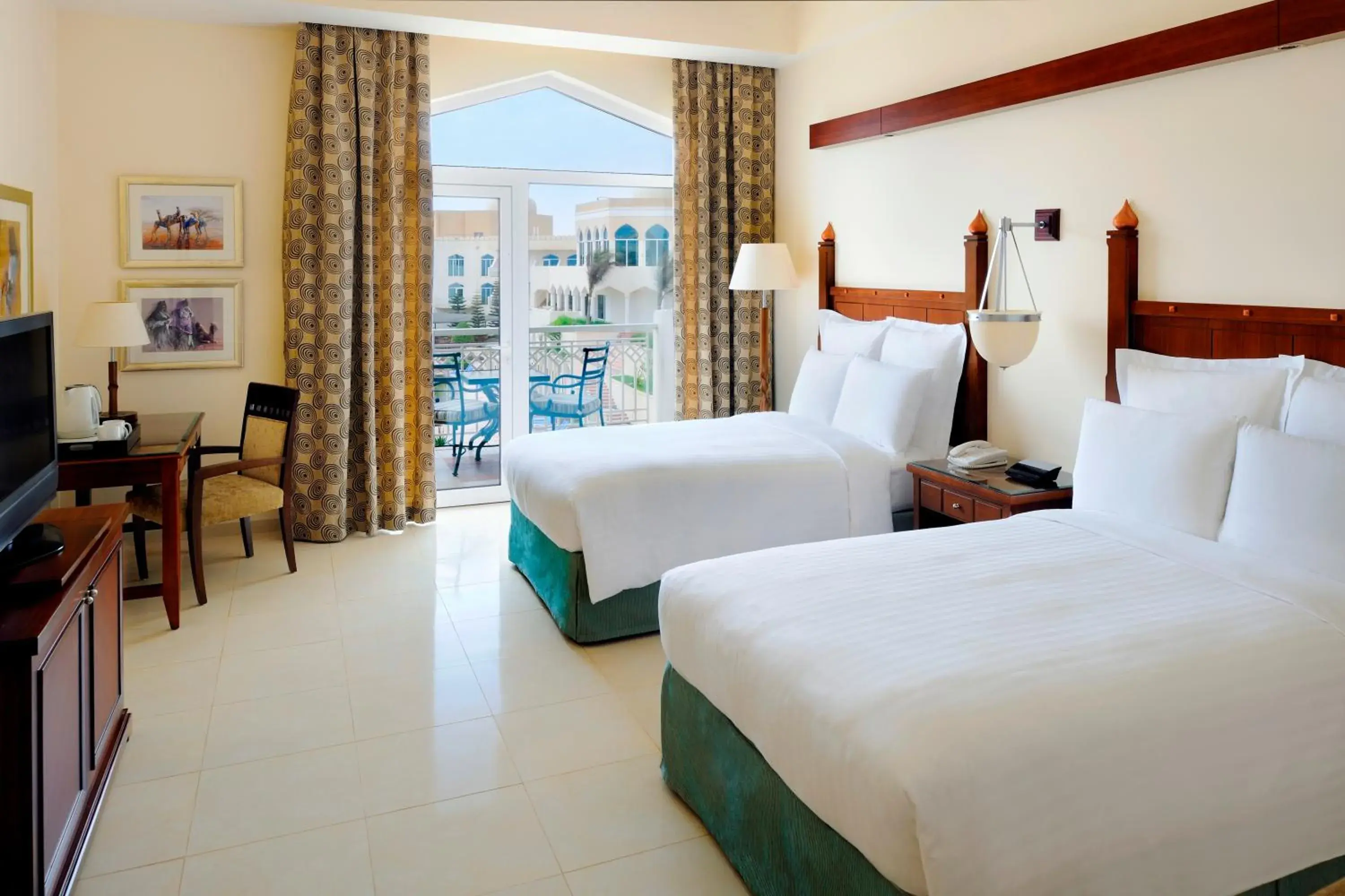 Twin Room with Pool and Ocean View - Non-Smoking in Wyndham Garden Salalah Mirbat Twin Room with Pool and Ocean View - Non-Smoking in Wyndham Garden Salalah Mirbat